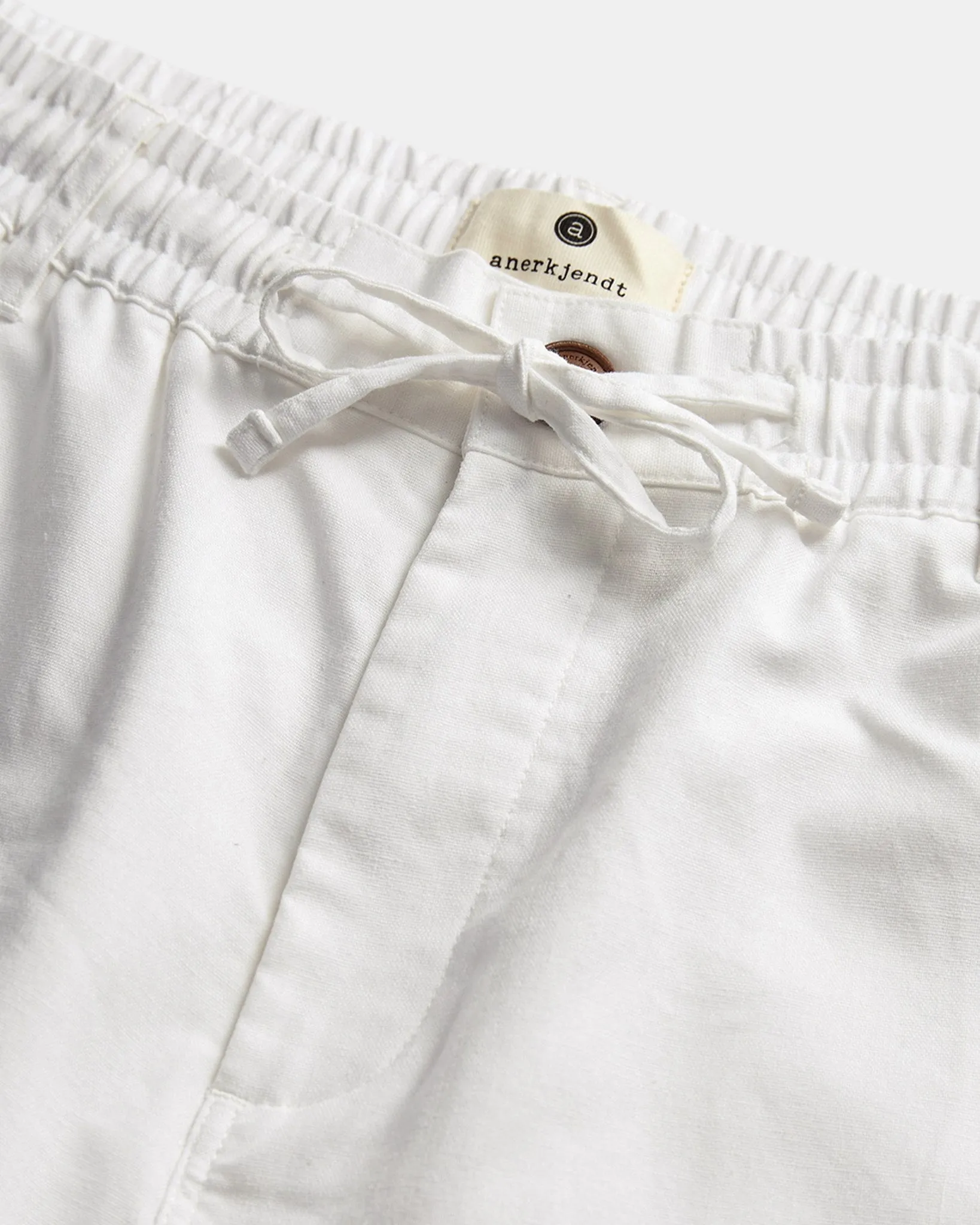 AKJAN COT/LINEN ELA PANTS - Tofu sold by anerkjendt product image thumbnail 3