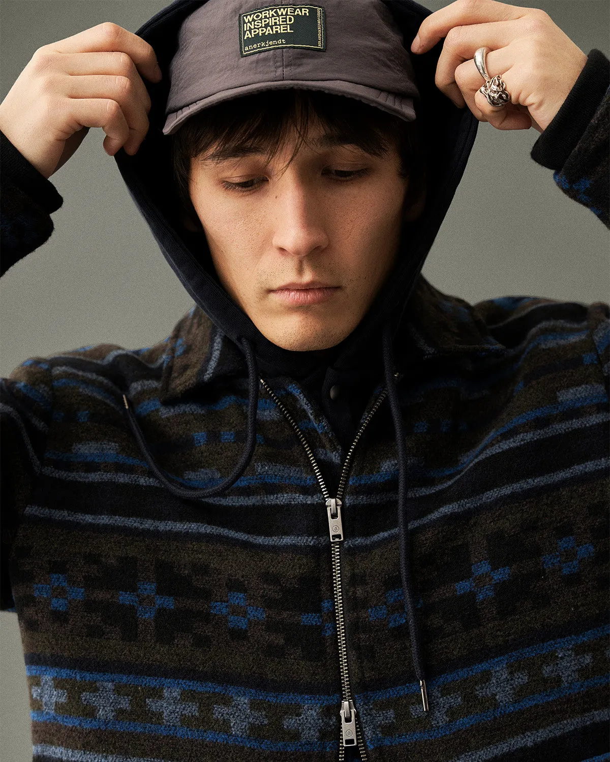 AKBRUCE WOOL JKT - Sky Captain sold by anerkjendt product image thumbnail 3