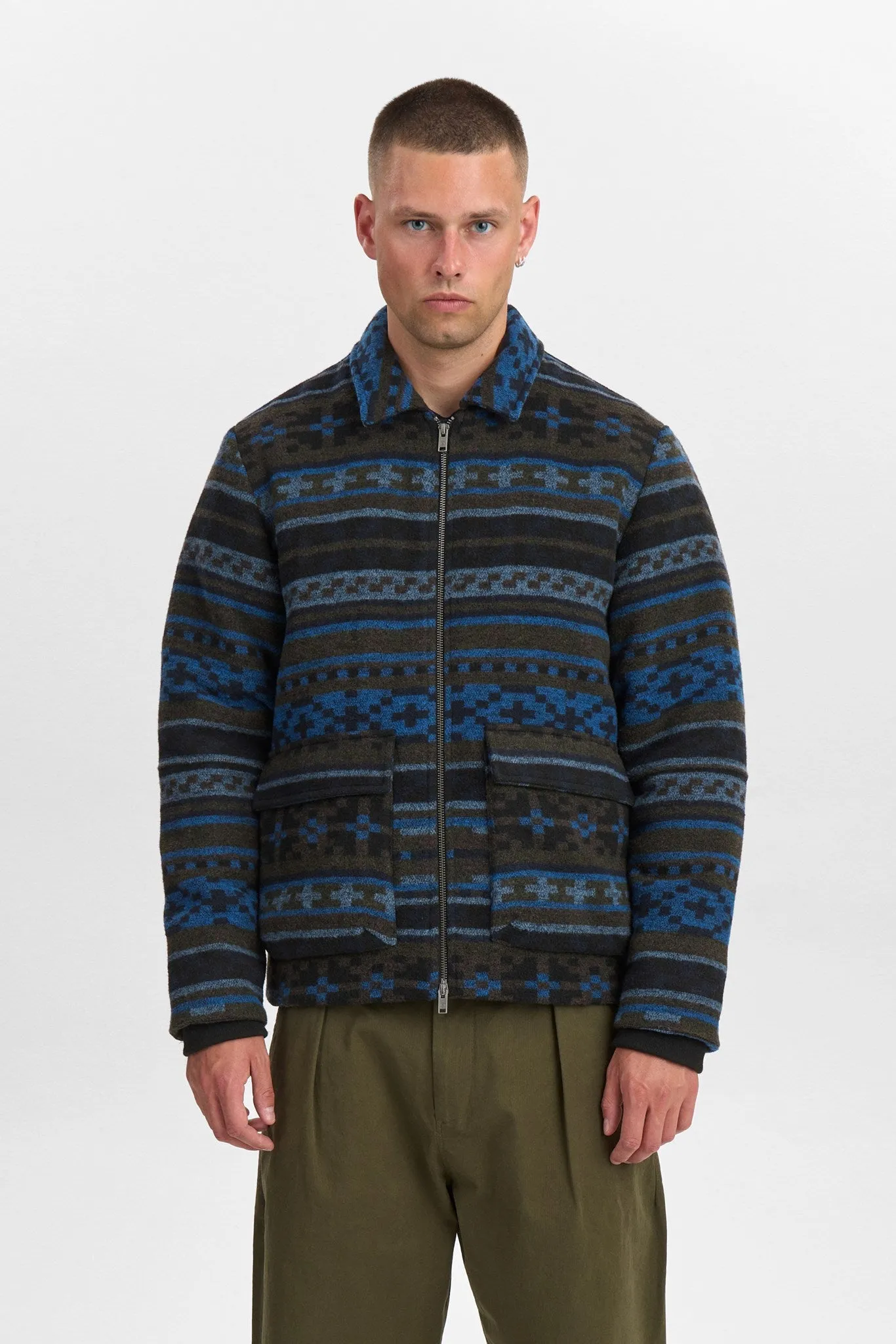 AKBRUCE WOOL JKT - Sky Captain sold by anerkjendt product image thumbnail 4