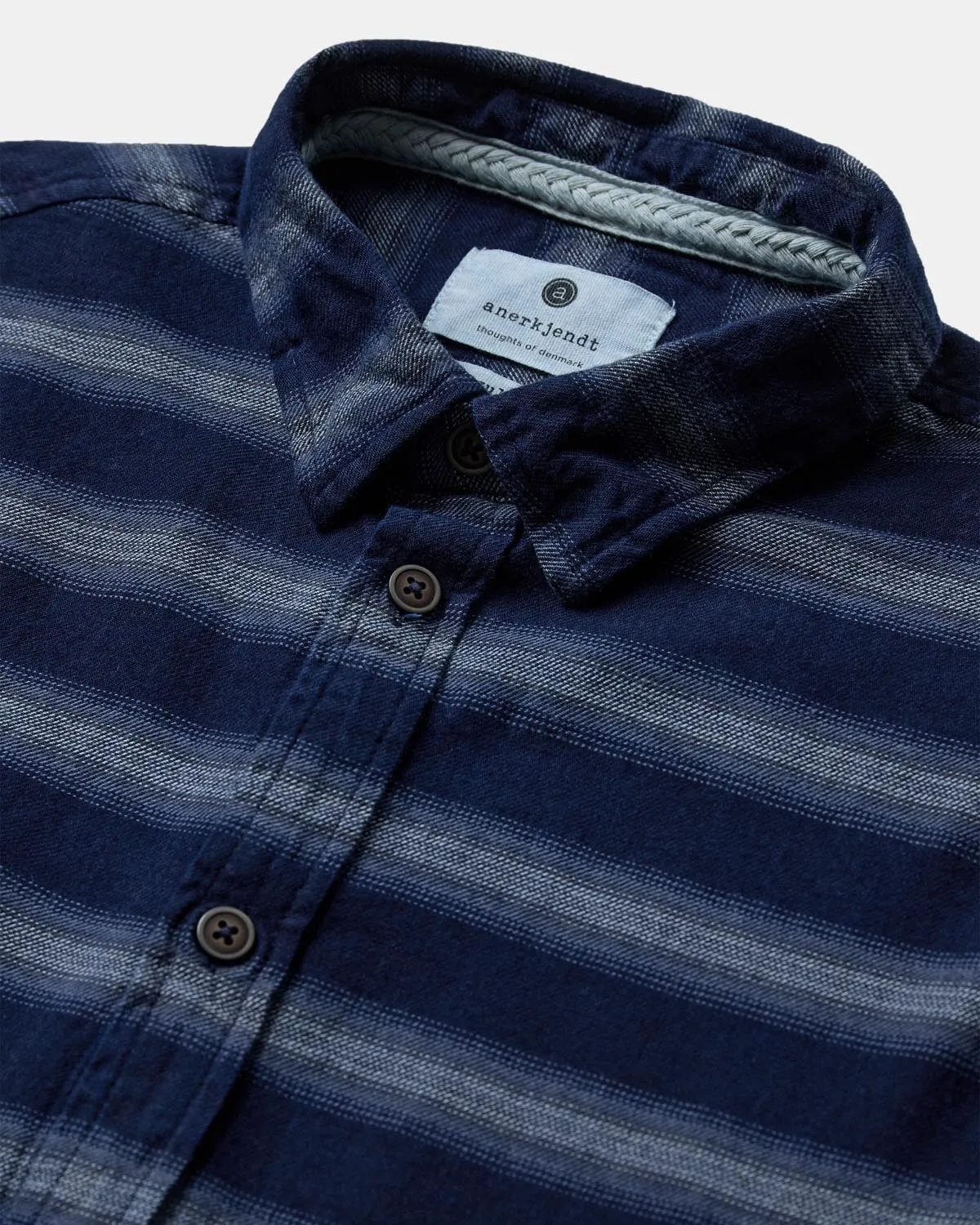 AKLEIF INDIGO SHIRT - Sky Captain sold by anerkjendt product image thumbnail 3