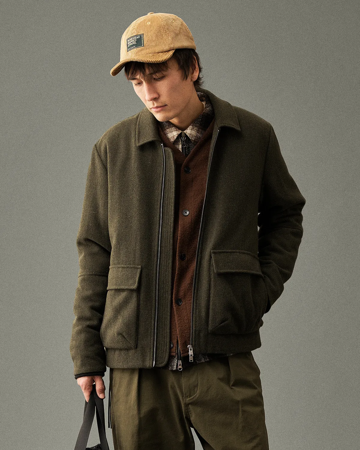 AKBRUCE WOOL JKT - Forest night sold by anerkjendt product image thumbnail 2