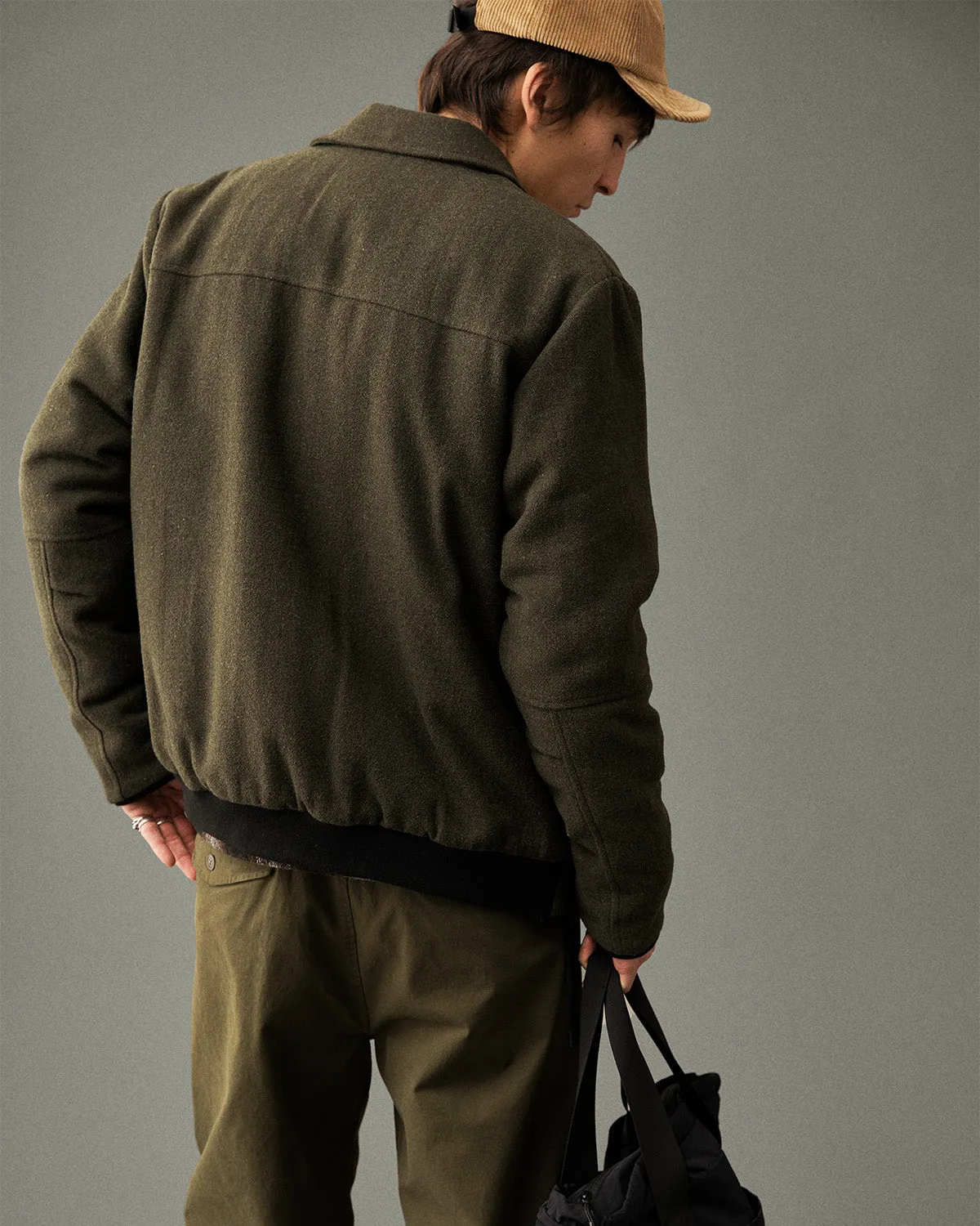 AKBRUCE WOOL JKT - Forest night sold by anerkjendt product image thumbnail 4