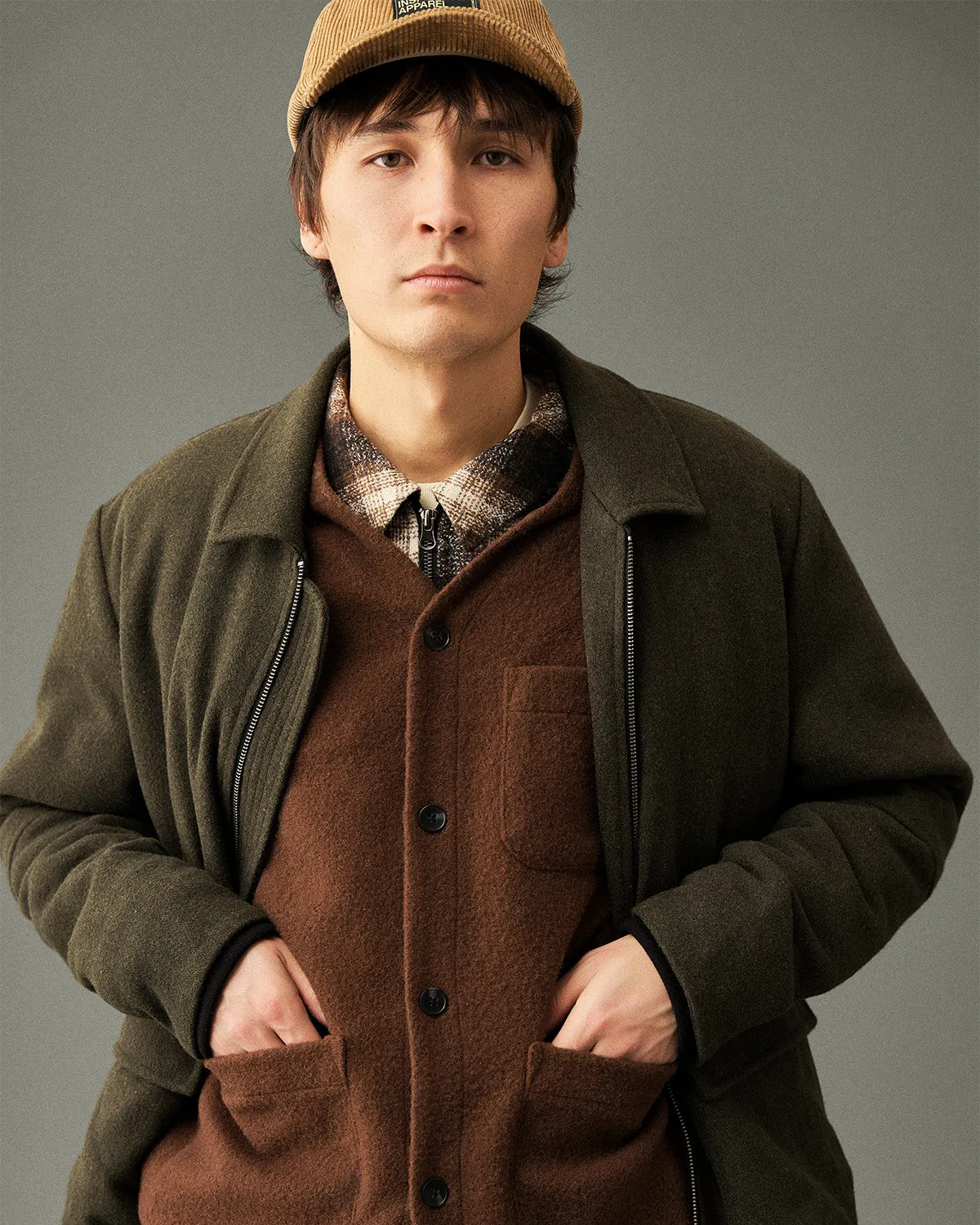 AKBRUCE WOOL JKT - Forest night sold by anerkjendt product image thumbnail 3