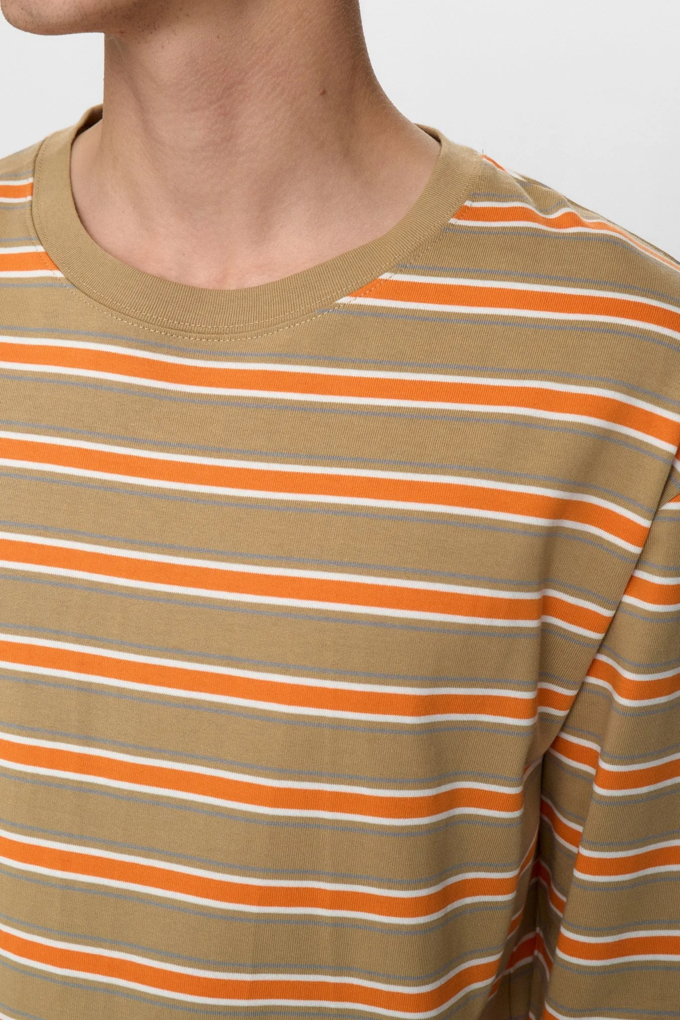 AKVILLADS STRIPE L/S TEE - Incense sold by anerkjendt product image thumbnail 3