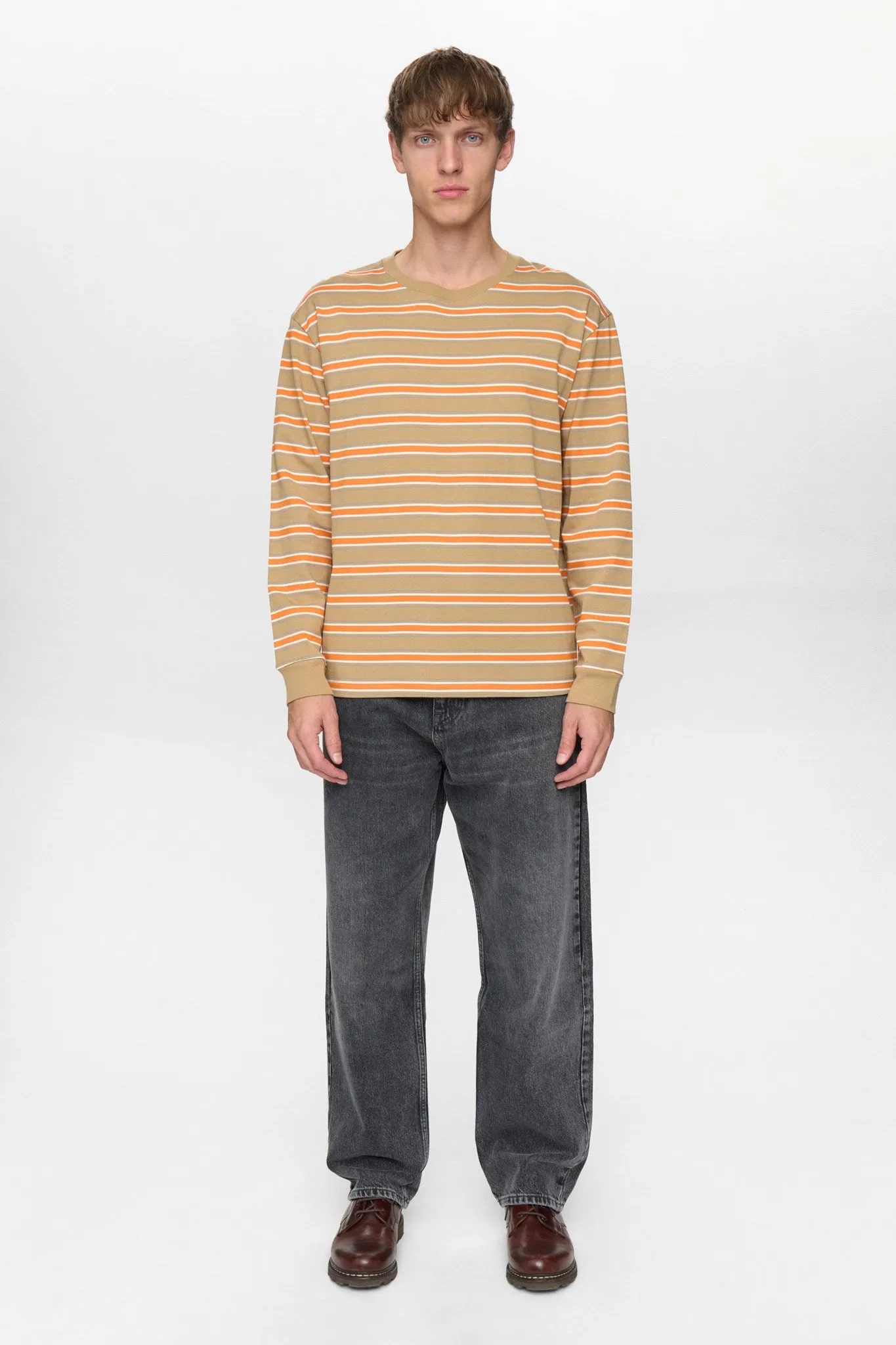 AKVILLADS STRIPE L/S TEE - Incense sold by anerkjendt product image thumbnail 4