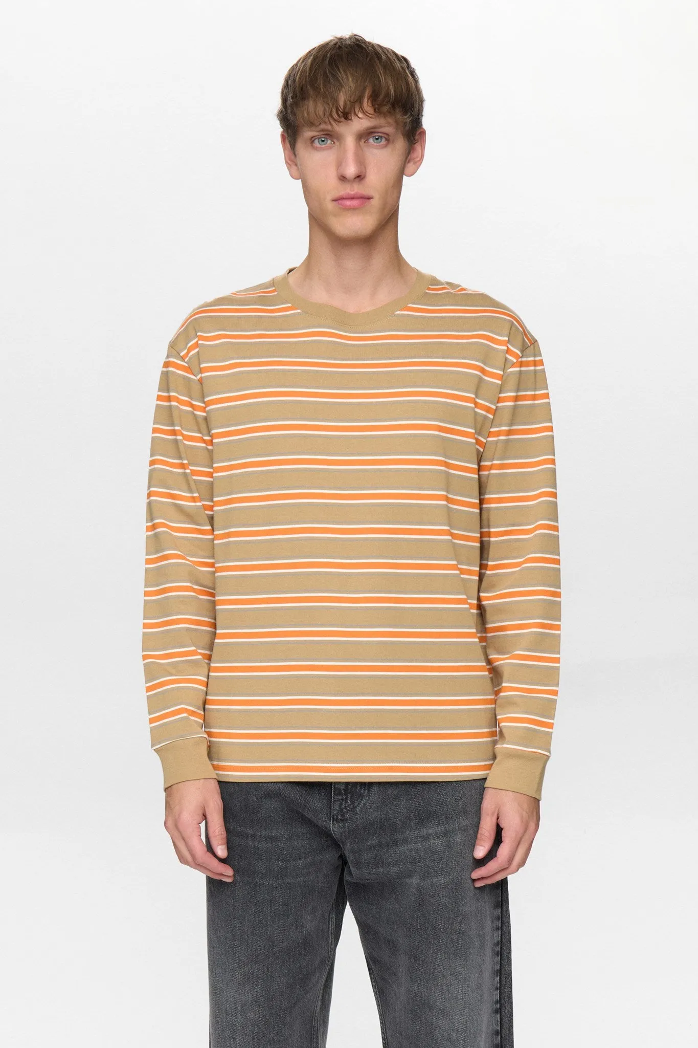 AKVILLADS STRIPE L/S TEE - Incense sold by anerkjendt product image thumbnail 2