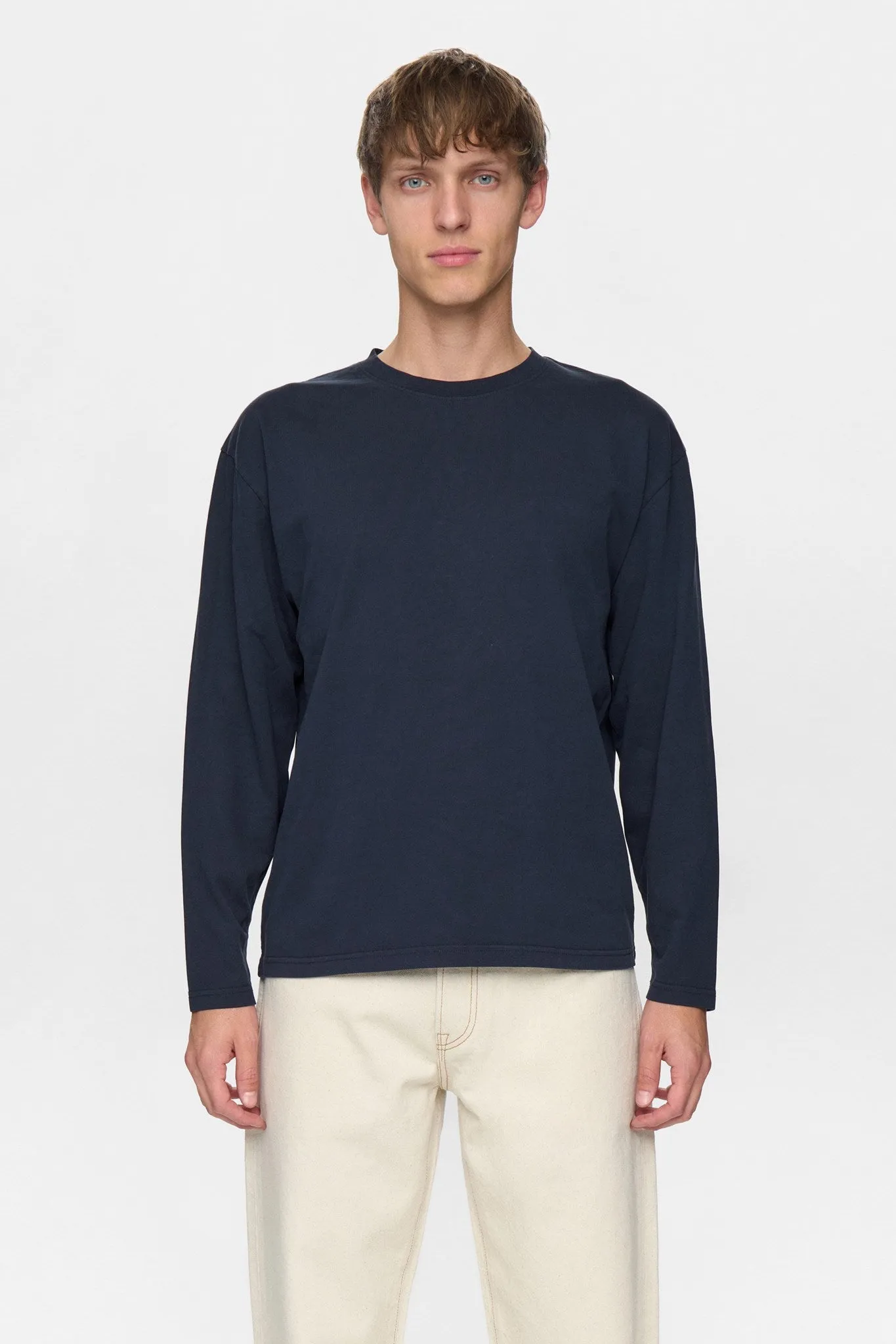 AKVILLADS L/S TEE - Sky Captain sold by anerkjendt product image thumbnail 2