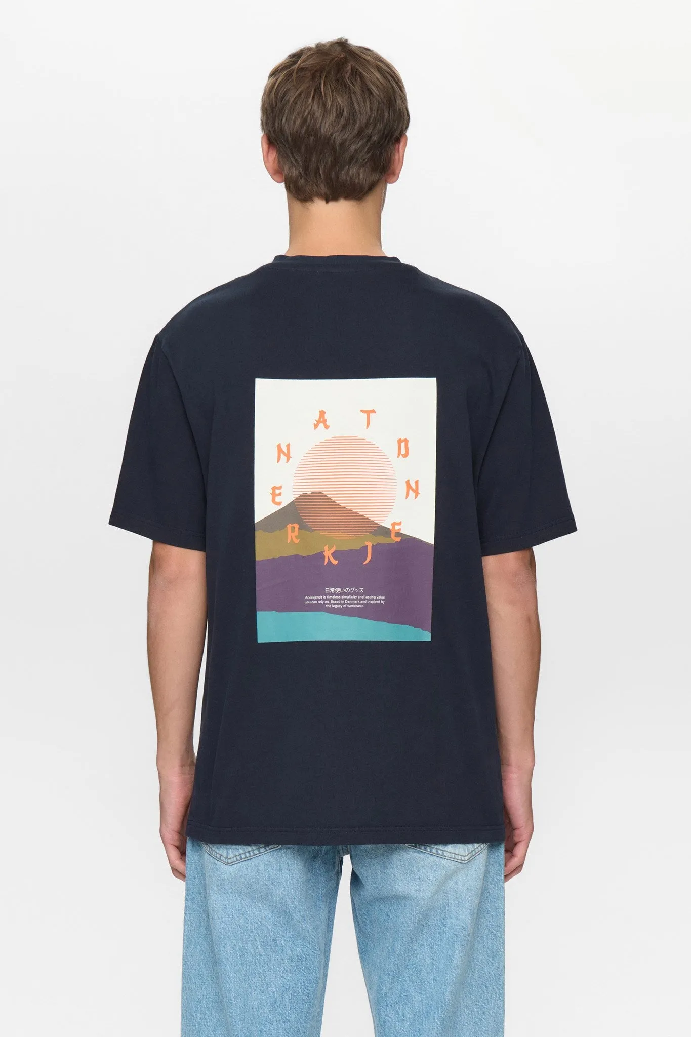 AKVILLADS SUN S/S TEE - Sky Captain sold by anerkjendt product image thumbnail 3