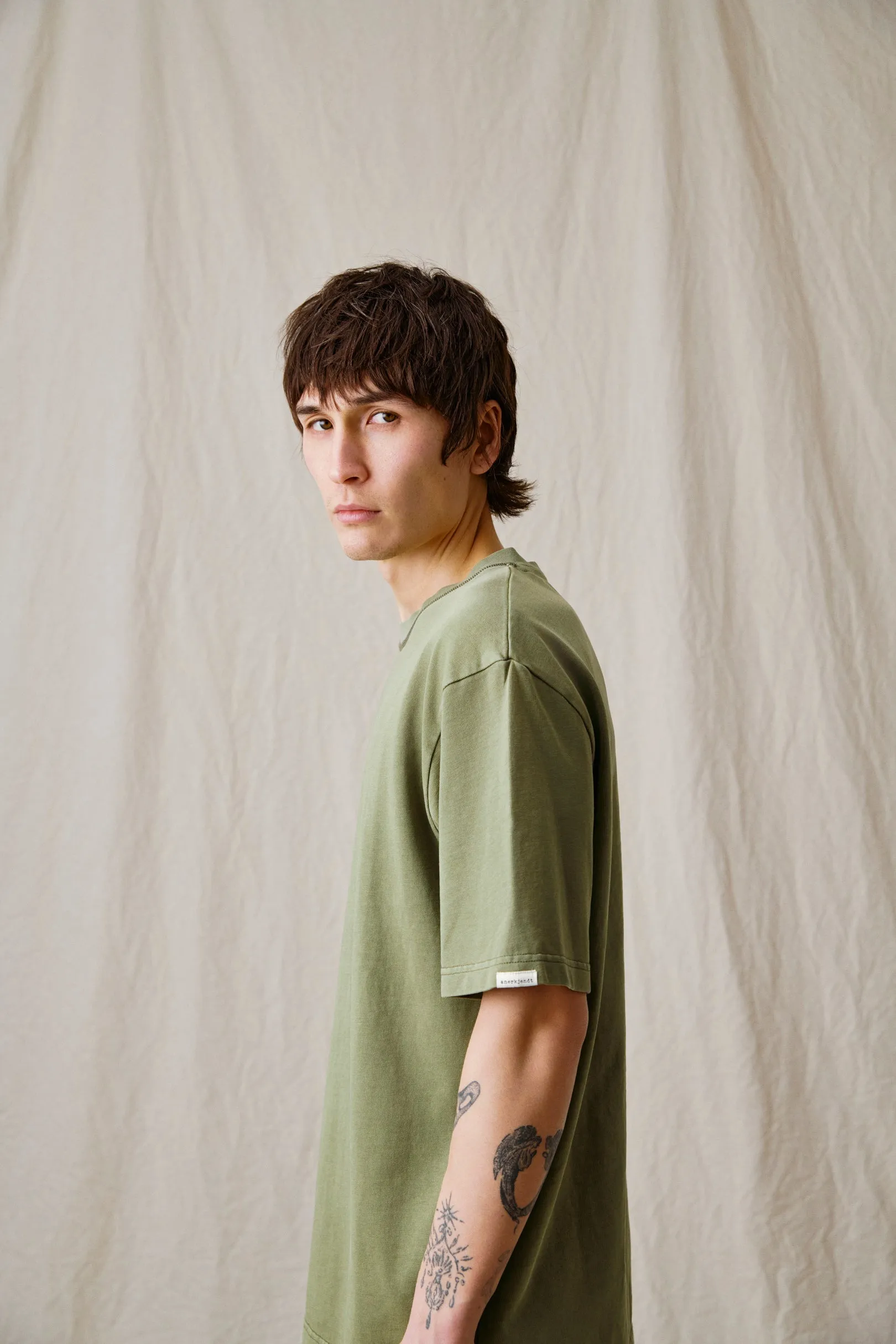 AKVILLADS S/S TEE - Loden Green sold by anerkjendt product image thumbnail 2