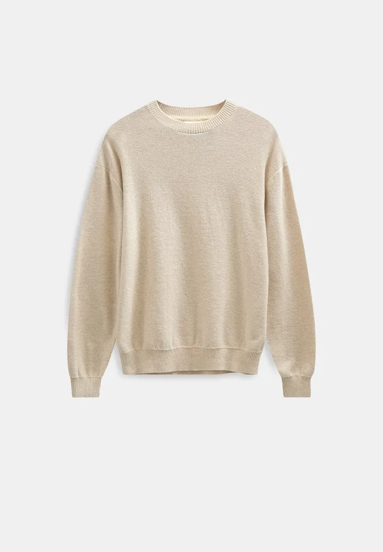 AKEBBE COTTON/SILK KNIT - Tofu sold by anerkjendt