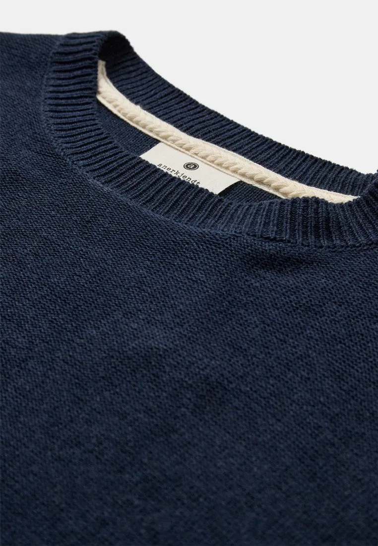 AKEBBE COTTON/SILK KNIT - Sky Captain sold by anerkjendt product image thumbnail 3