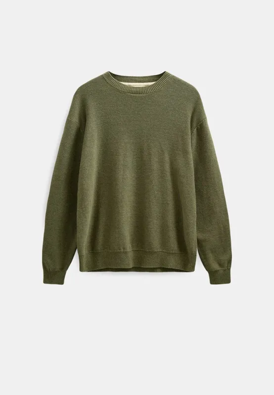 AKEBBE COTTON/SILK KNIT - Loden Green sold by anerkjendt
