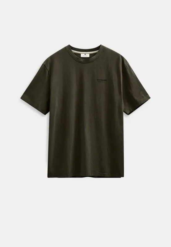 AKVILLADS WORKWEAR S/S TEE - Forest night sold by anerkjendt