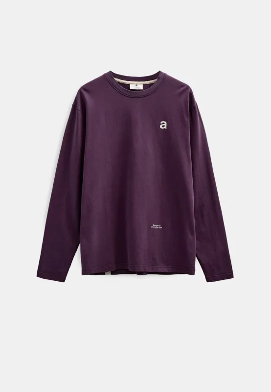 AKVILLADS EVERYDAY L/S TEE - Blackberry Wine sold by anerkjendt