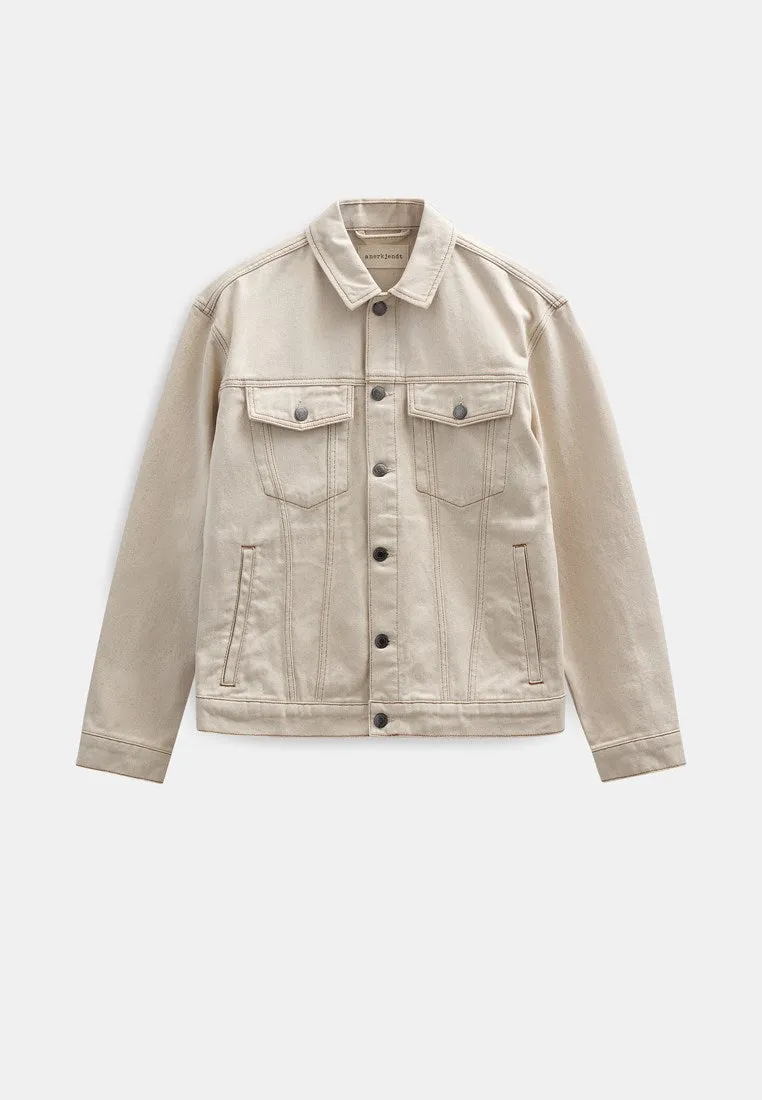 AKKARSTEN DENIM JACKET - Ecru denim sold by anerkjendt