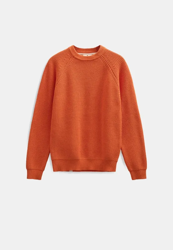 AKSUNE PATENT KNIT - Orange Tiger sold by anerkjendt