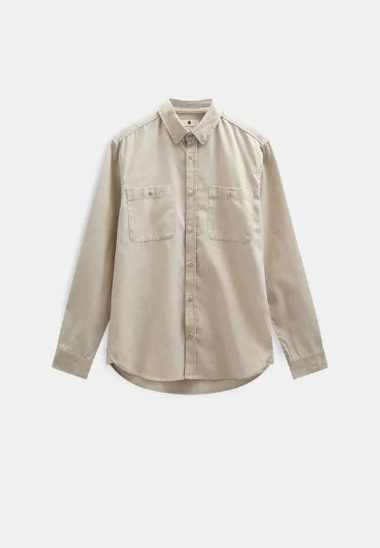 AKLEIF SMALL STRIPE L/S SHIRT - Tofu sold by anerkjendt