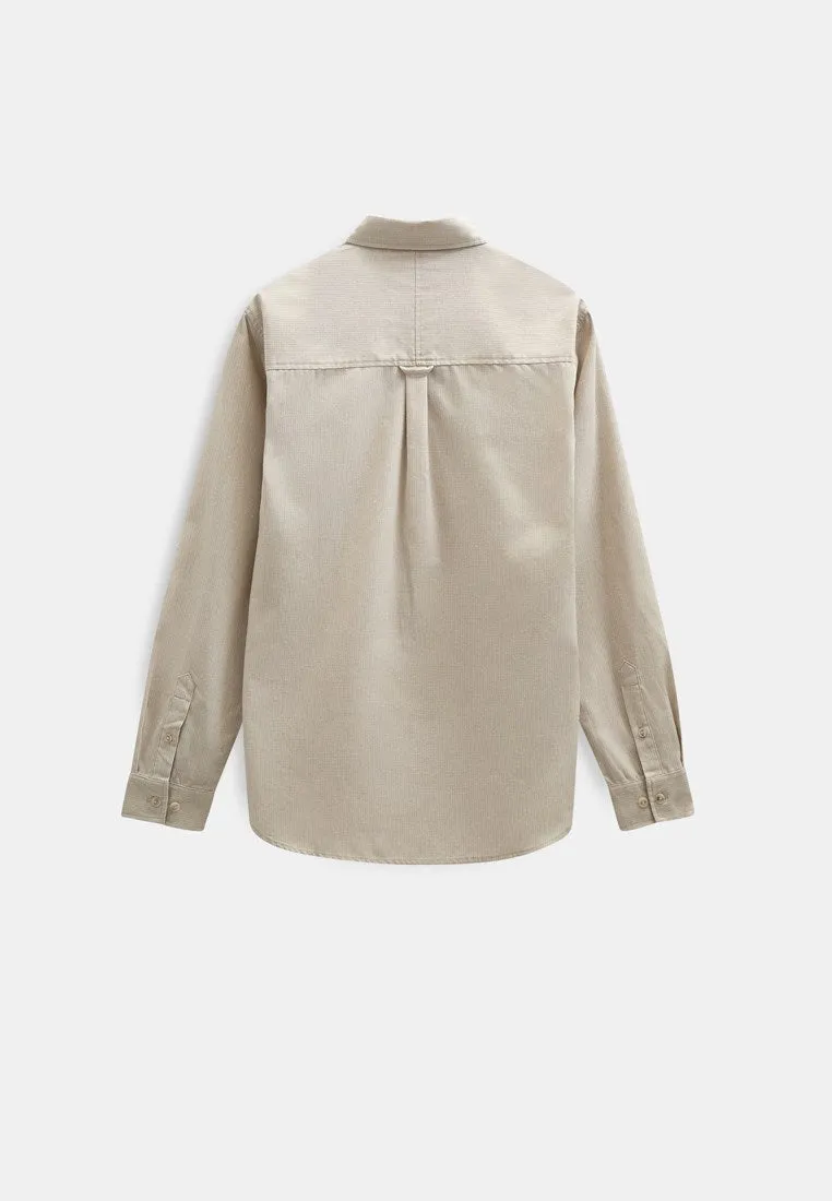 AKLEIF SMALL STRIPE L/S SHIRT - Tofu sold by anerkjendt product image thumbnail 3