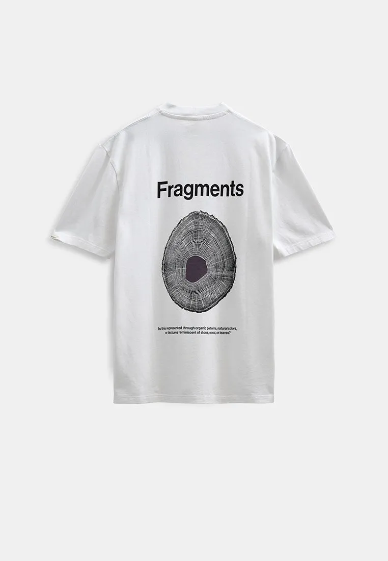 AKVILLADS FRAGMENTS S/S TEE - Bright White sold by anerkjendt product image thumbnail 3
