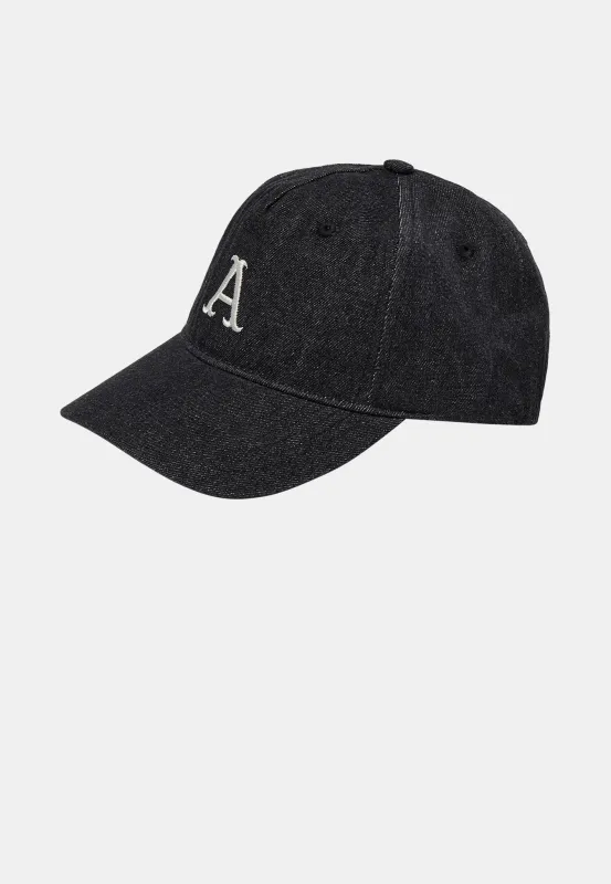 AKEMIL DENIM CAP - Dark Grey Denim made by anerkjendt