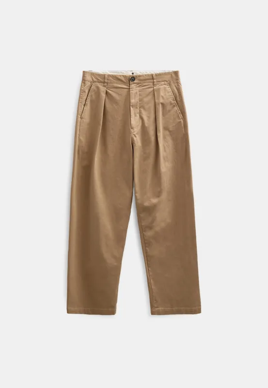 AKJAKOB COTTON PLEAT PANTS - Incense made by anerkjendt