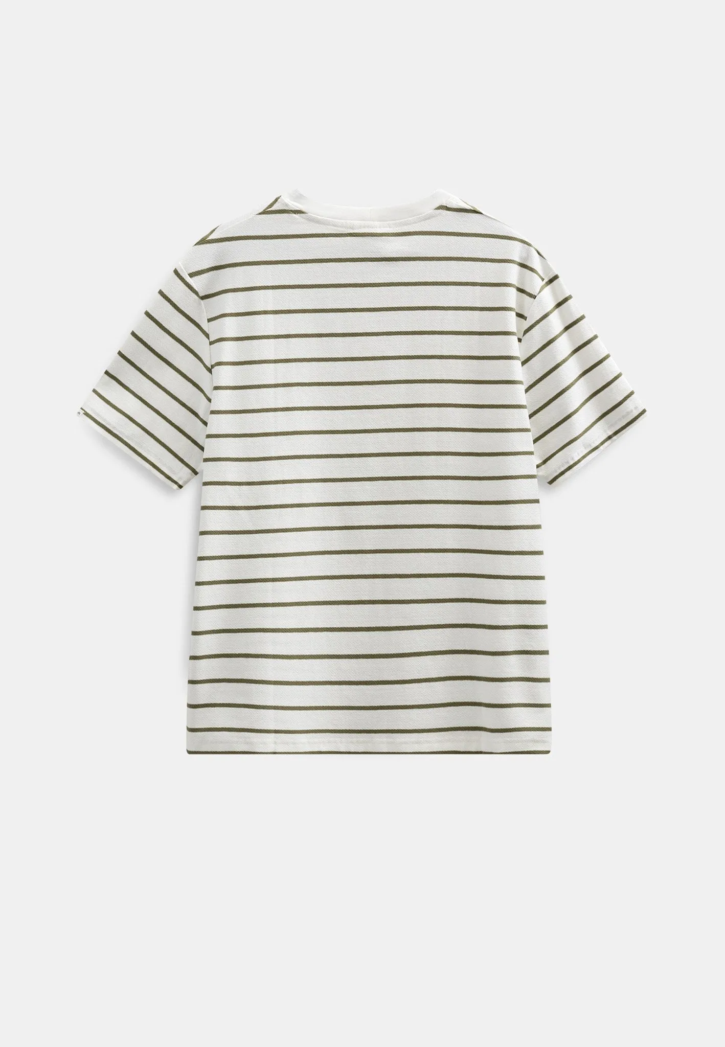 AKVILLADS STRUCTURE STRIPE SS TEE - Tofu sold by anerkjendt product image thumbnail 3