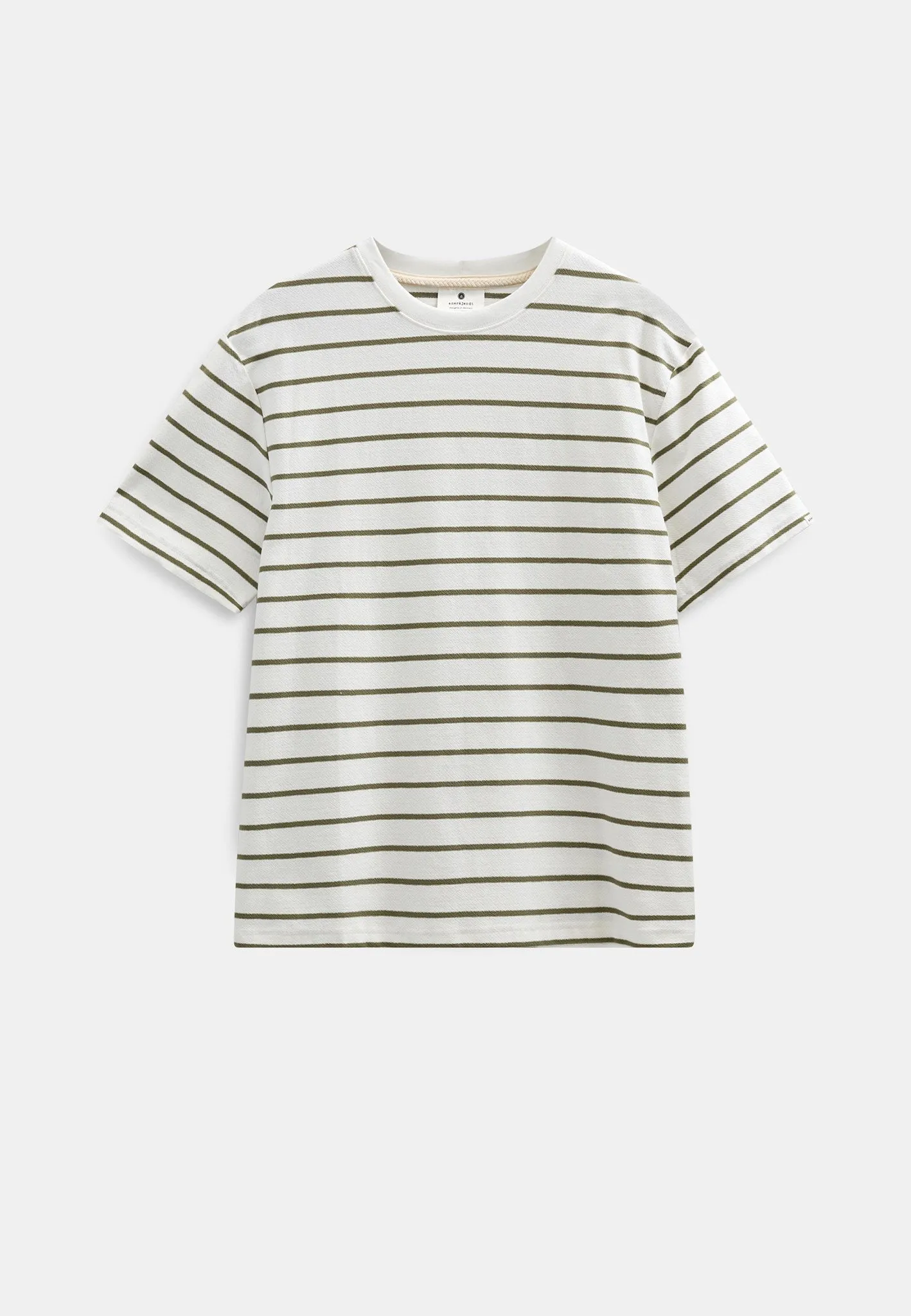 AKVILLADS STRUCTURE STRIPE SS TEE - Tofu sold by anerkjendt