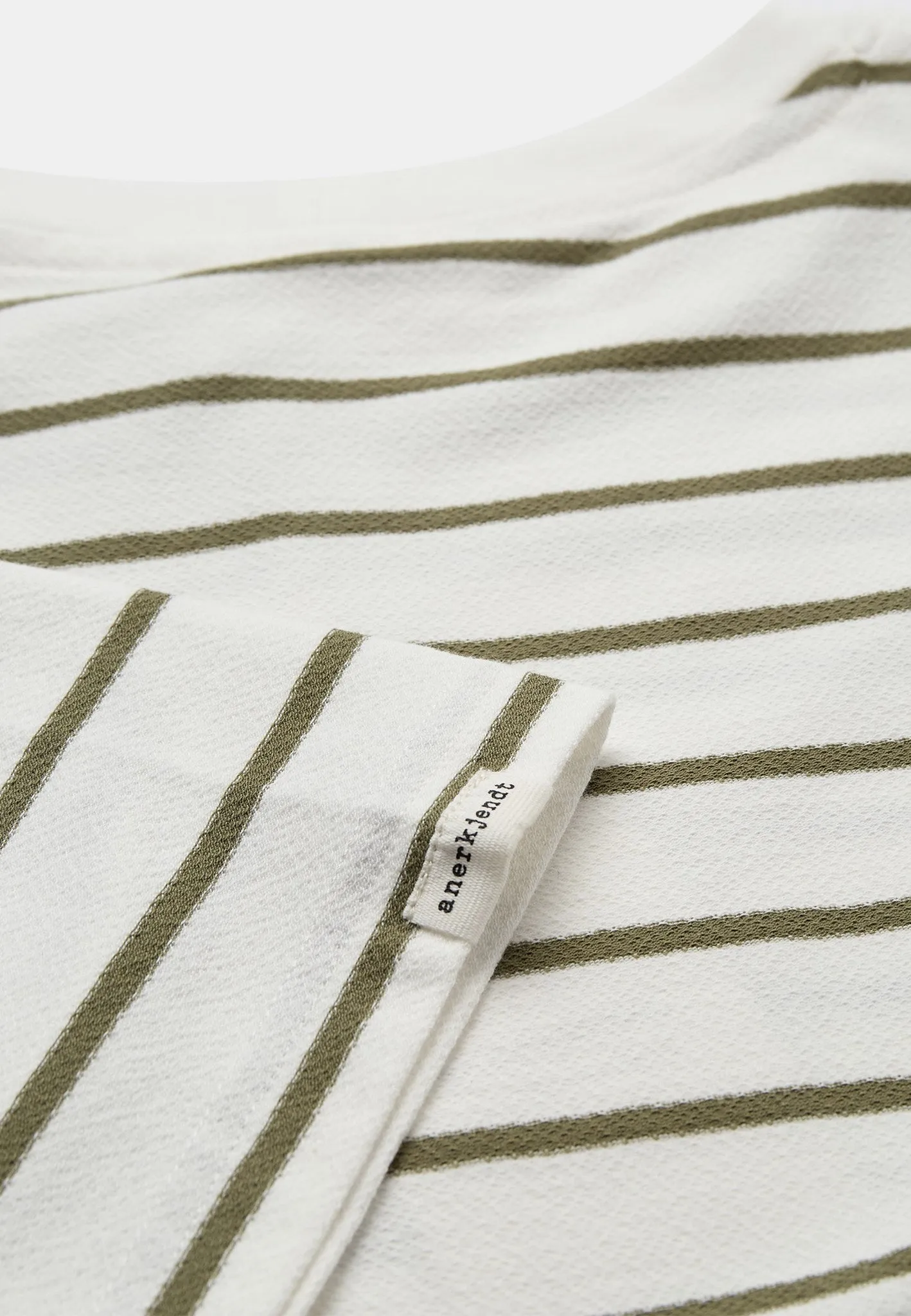 AKVILLADS STRUCTURE STRIPE SS TEE - Tofu sold by anerkjendt product image thumbnail 2