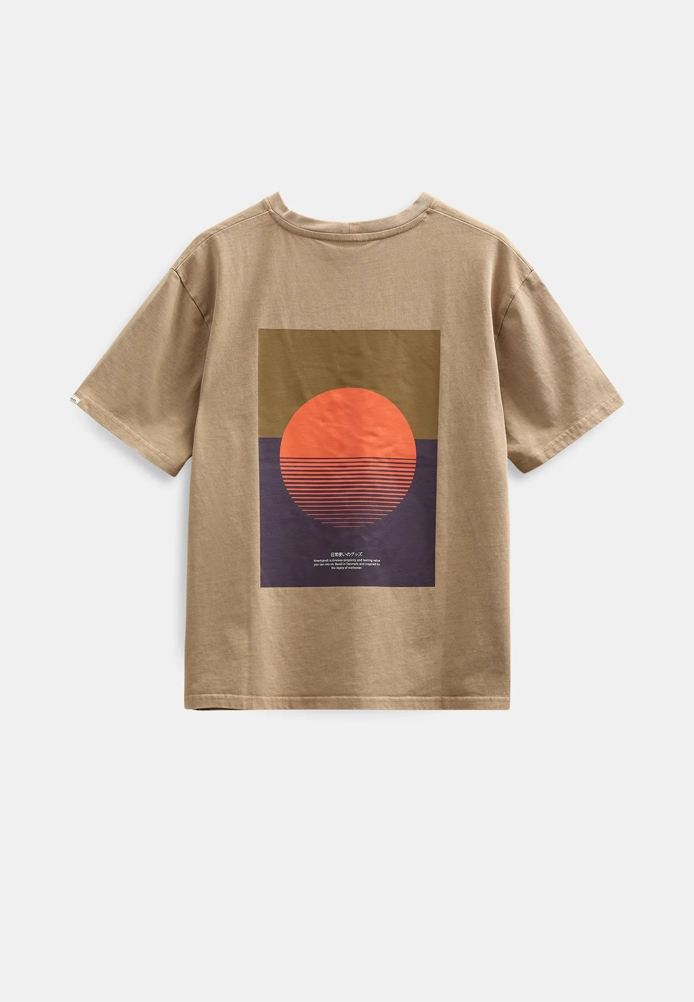 AKVILLADS SUN PRINT SS TEE - Incense sold by anerkjendt product image thumbnail 3