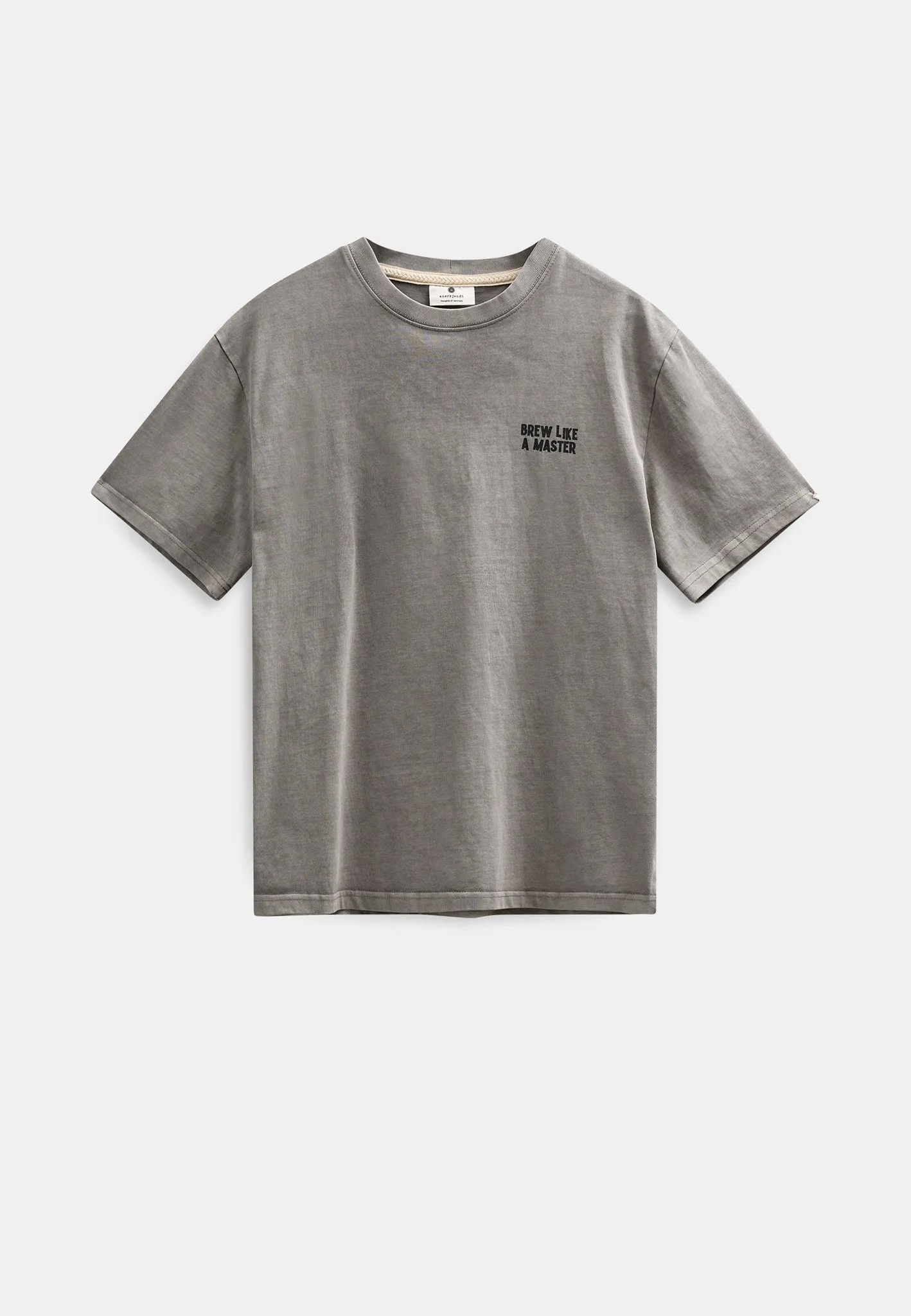 AKVILLADS BREWLIKEAMASTER SS TEE - Gray Flannel sold by anerkjendt