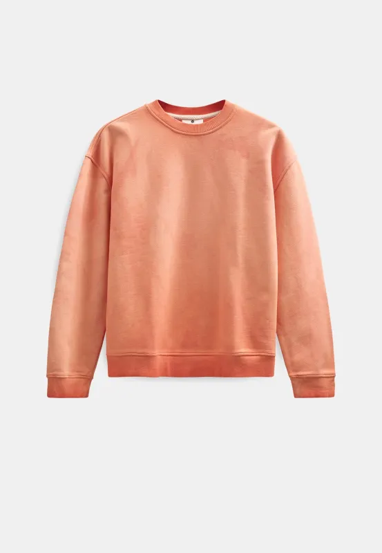 AKTONI WASHED SWEAT - Orange Tiger sold by anerkjendt