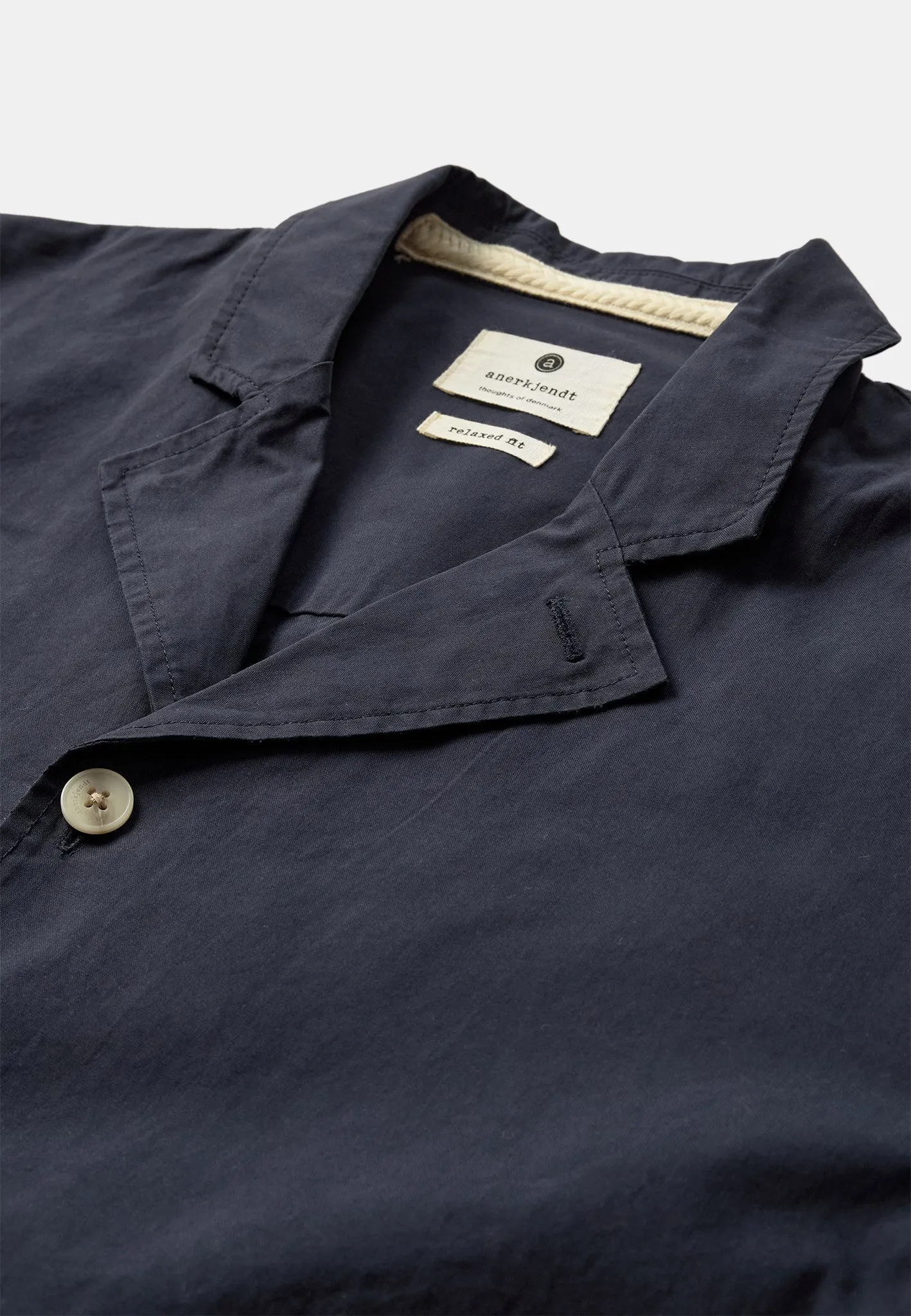 AKOTTO COTTON POPLIN SS OVERSHIRT - Sky Captain sold by anerkjendt product image thumbnail 2