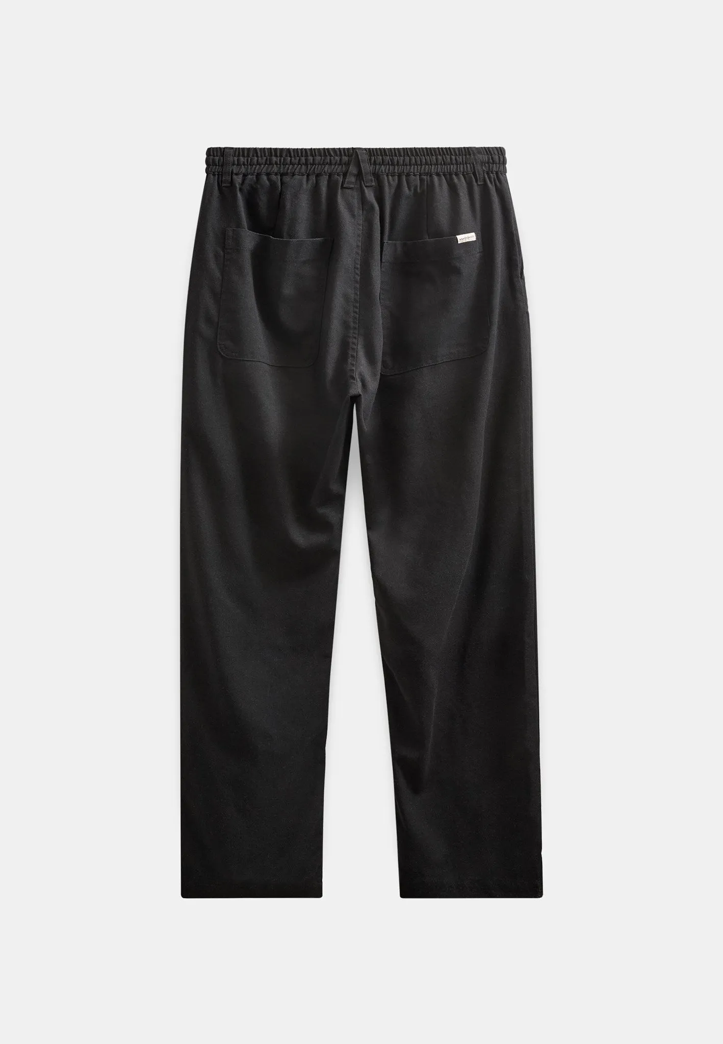AKJAN COT/LINEN/VIS ELA PANTS - Caviar sold by anerkjendt product image thumbnail 3