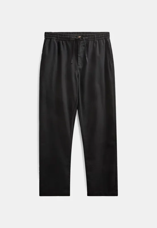 AKJAN COT/LINEN/VIS ELA PANTS - Caviar sold by anerkjendt