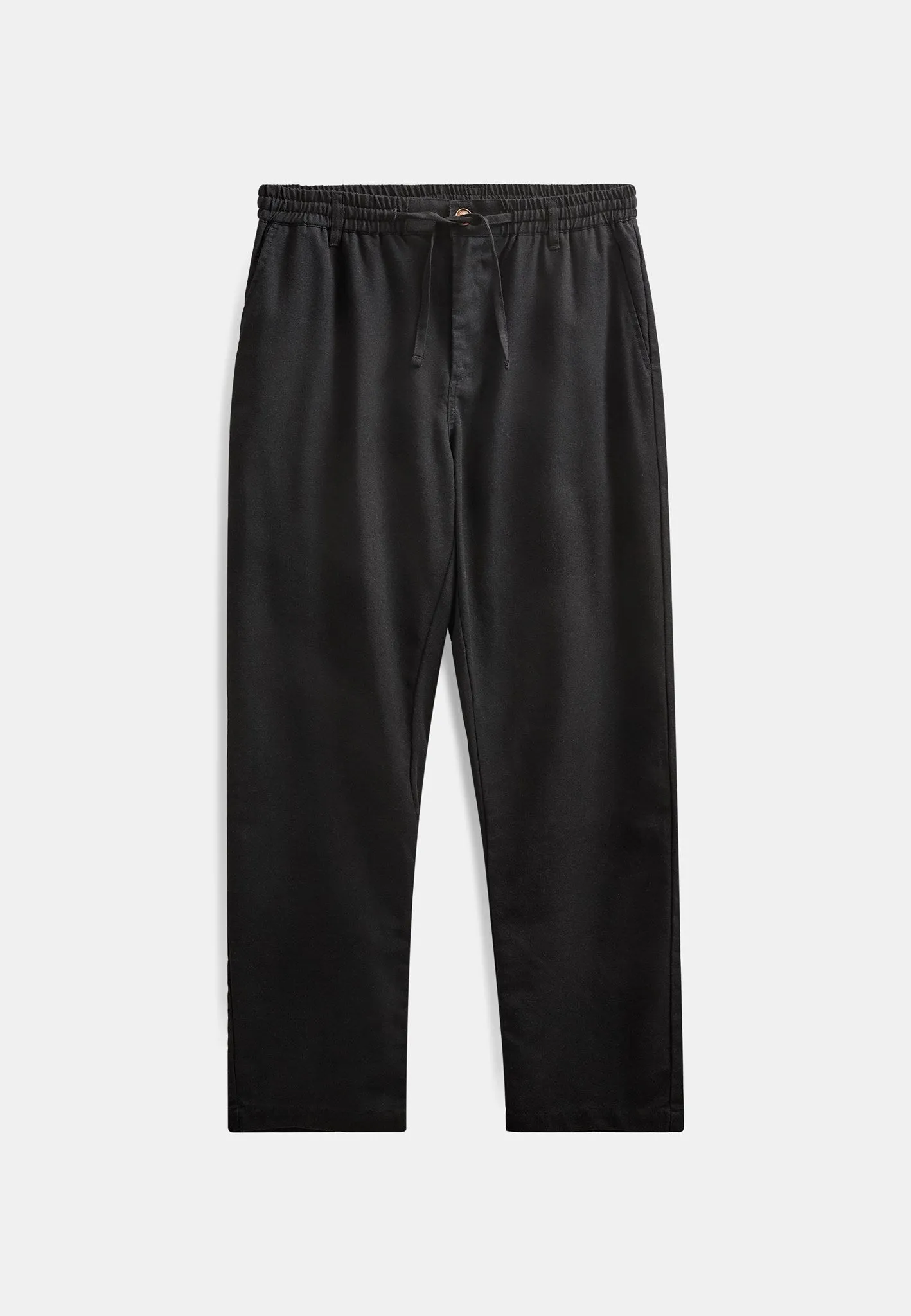 AKJAN COT/LINEN/VIS ELA PANTS - Caviar sold by anerkjendt