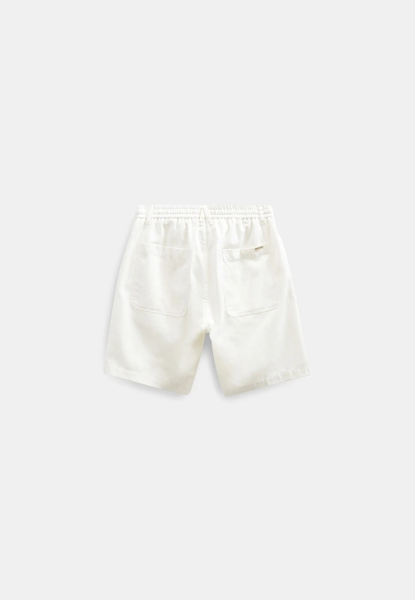 AKJAMES COT/LINEN/VIS ELA SHORTS - Tofu sold by anerkjendt product image thumbnail 3