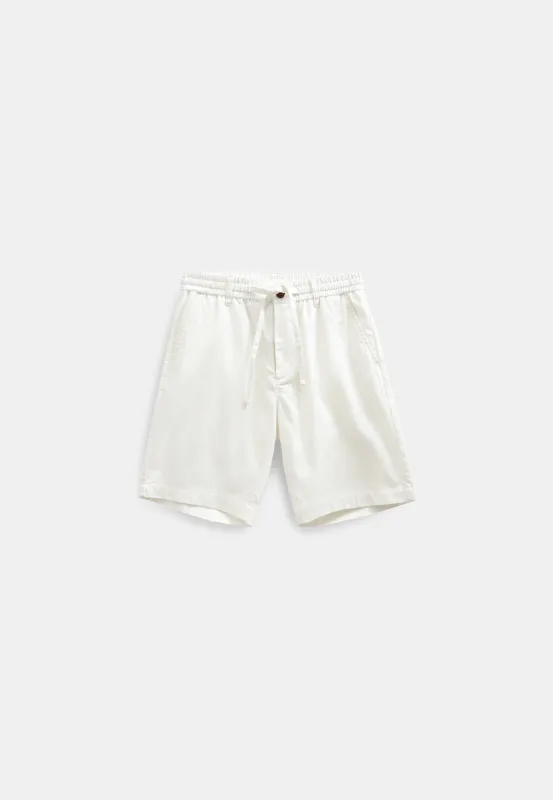 AKJAMES COT/LINEN/VIS ELA SHORTS - Tofu sold by anerkjendt
