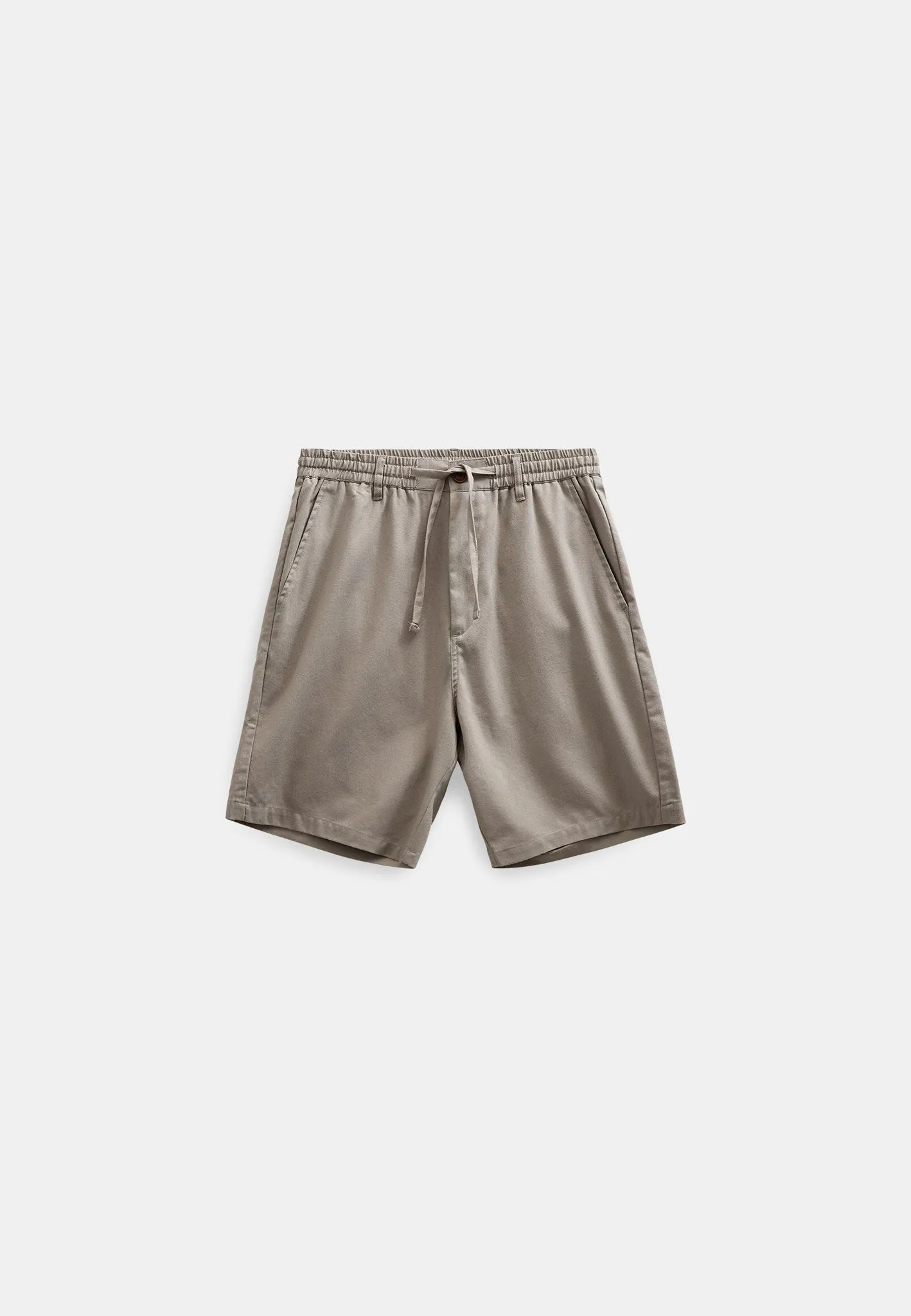 AKJAMES COT/LINEN/VIS ELA SHORTS - Gray Flannel sold by anerkjendt