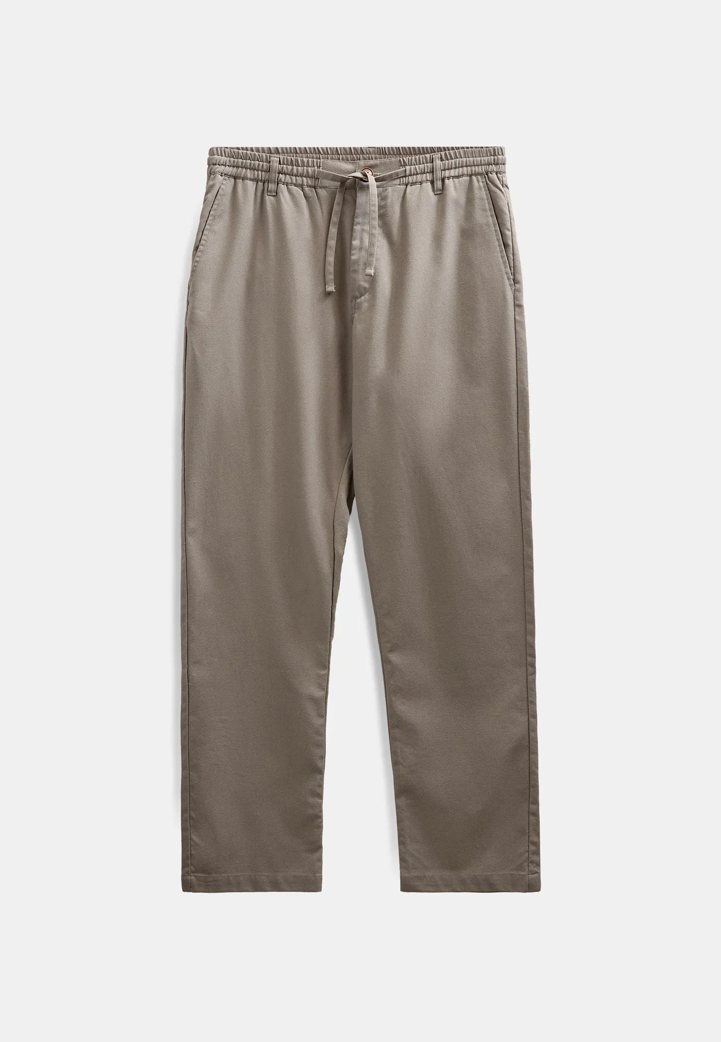 AKJAN COT/LINEN/VIS ELA PANTS - Gray Flannel sold by anerkjendt