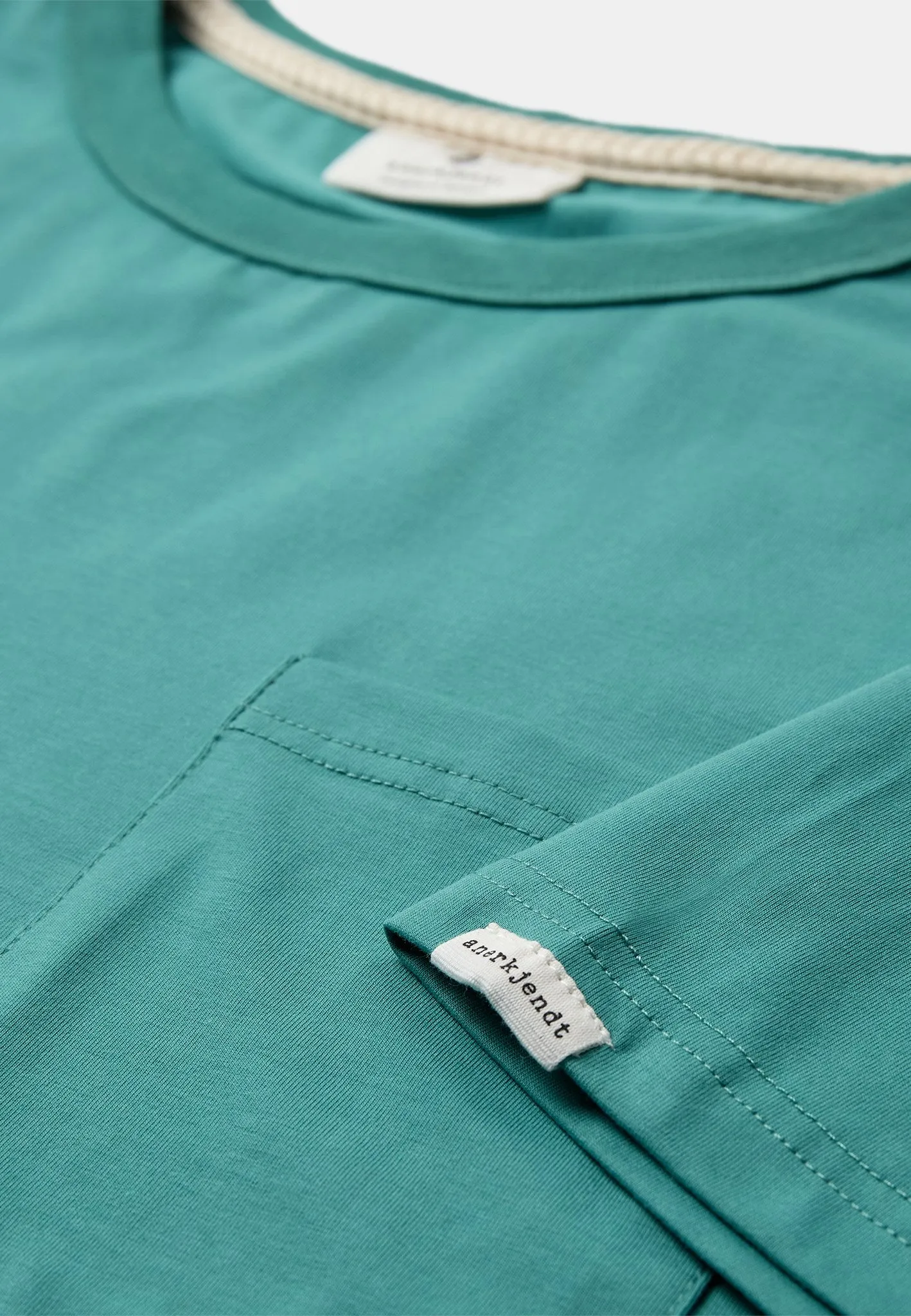 AKKIKKI POCKET SS TEE - Teal sold by anerkjendt product image thumbnail 2