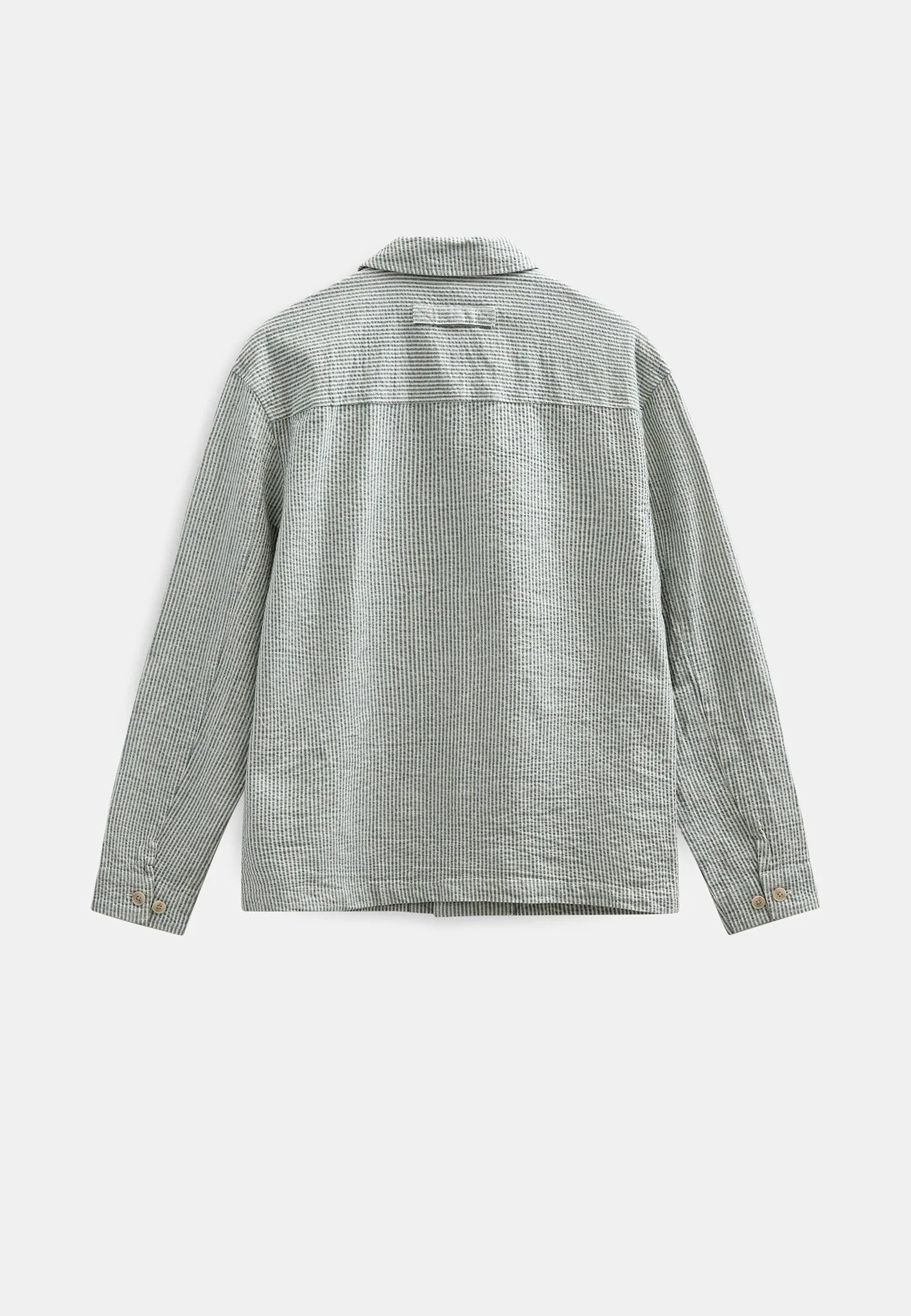 AKODIN STRIPE OVERSHIRT - Tofu sold by anerkjendt product image thumbnail 3