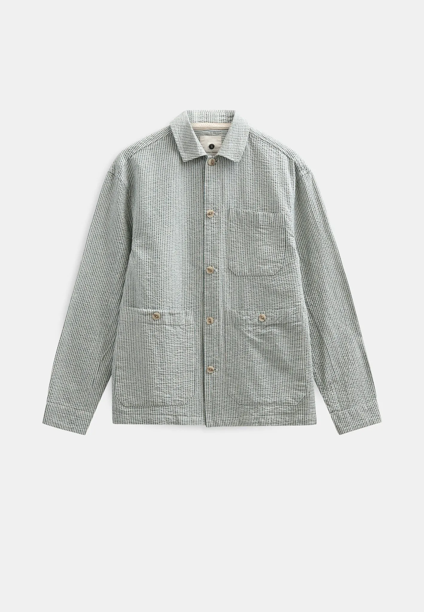 AKODIN STRIPE OVERSHIRT - Tofu sold by anerkjendt