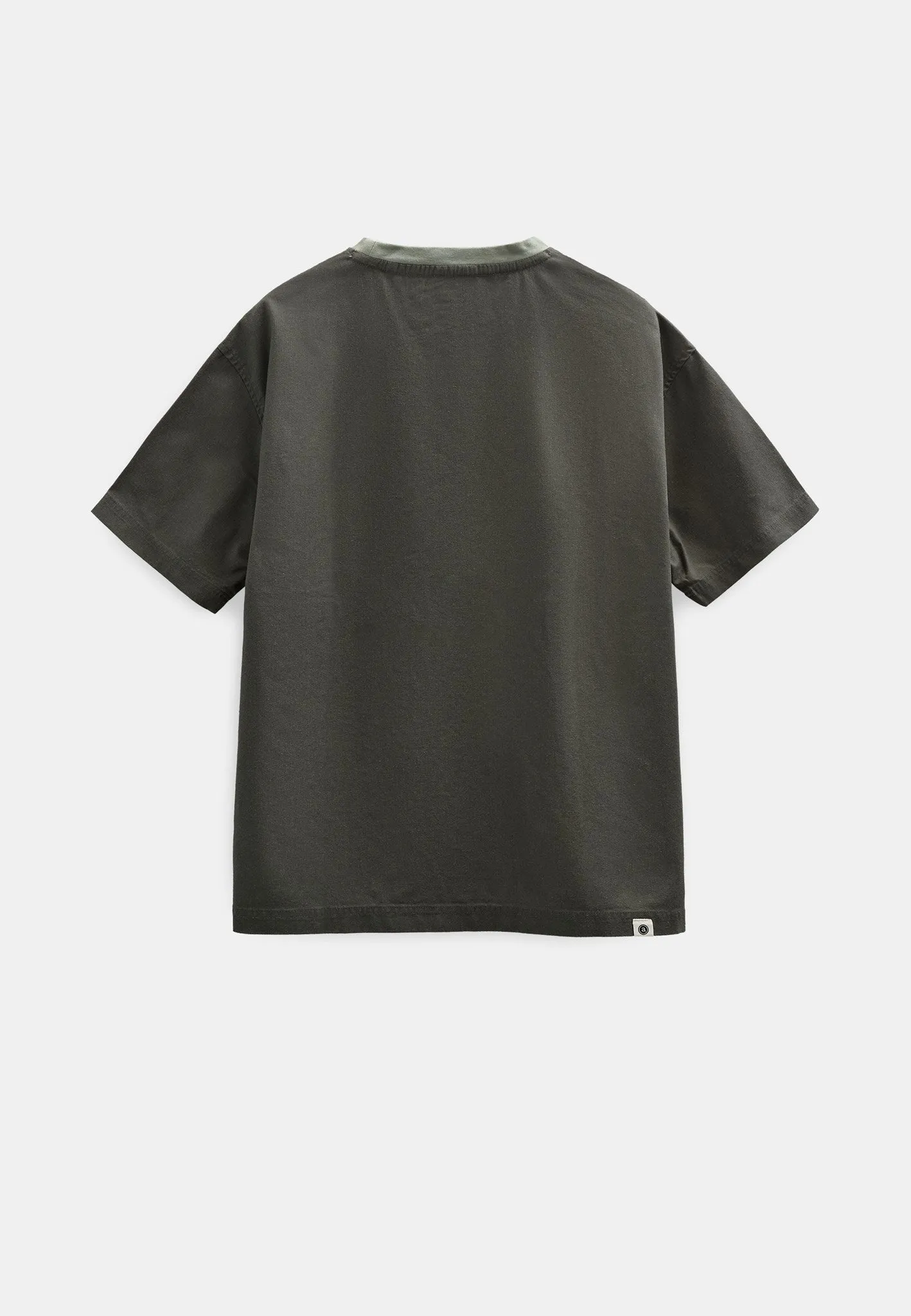 AKVILLADS COT/LIN/VIS S/S TEE - Forest night sold by anerkjendt product image thumbnail 3