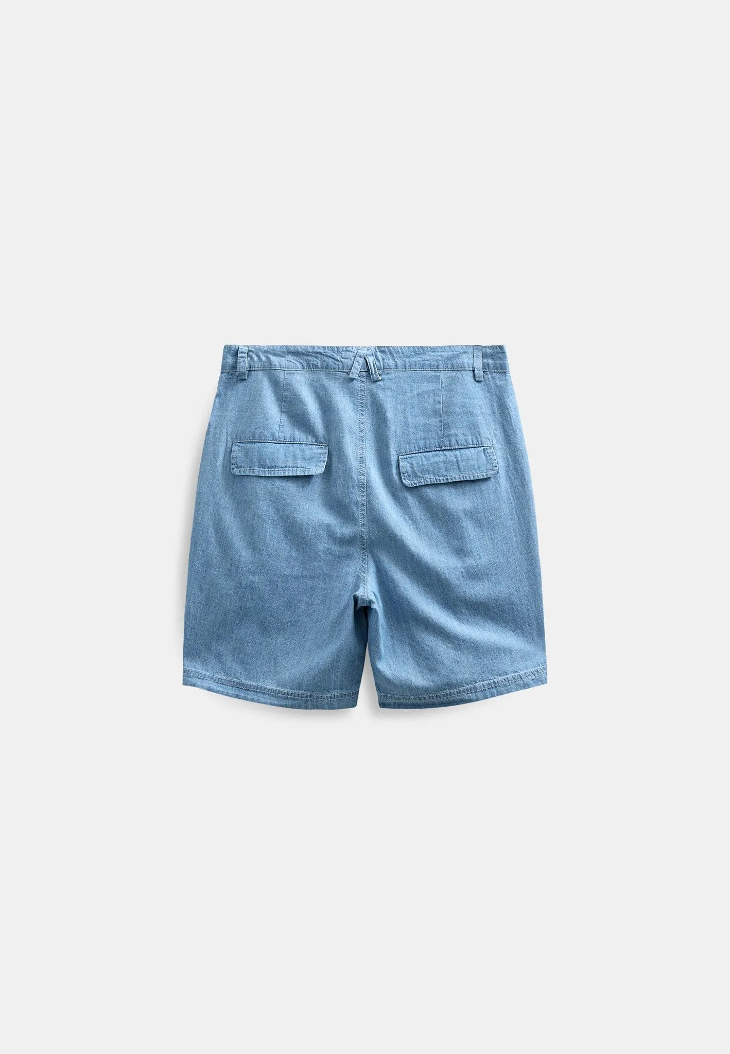 AKJAN CHAMBRAY SHORTS - Medium Blue Denim sold by anerkjendt product image thumbnail 3