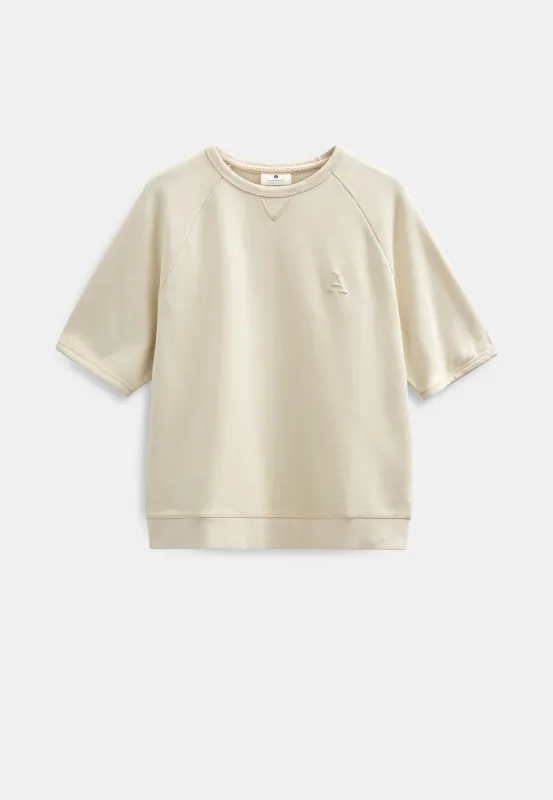AKTONI S/S SWEAT - Tofu made by anerkjendt