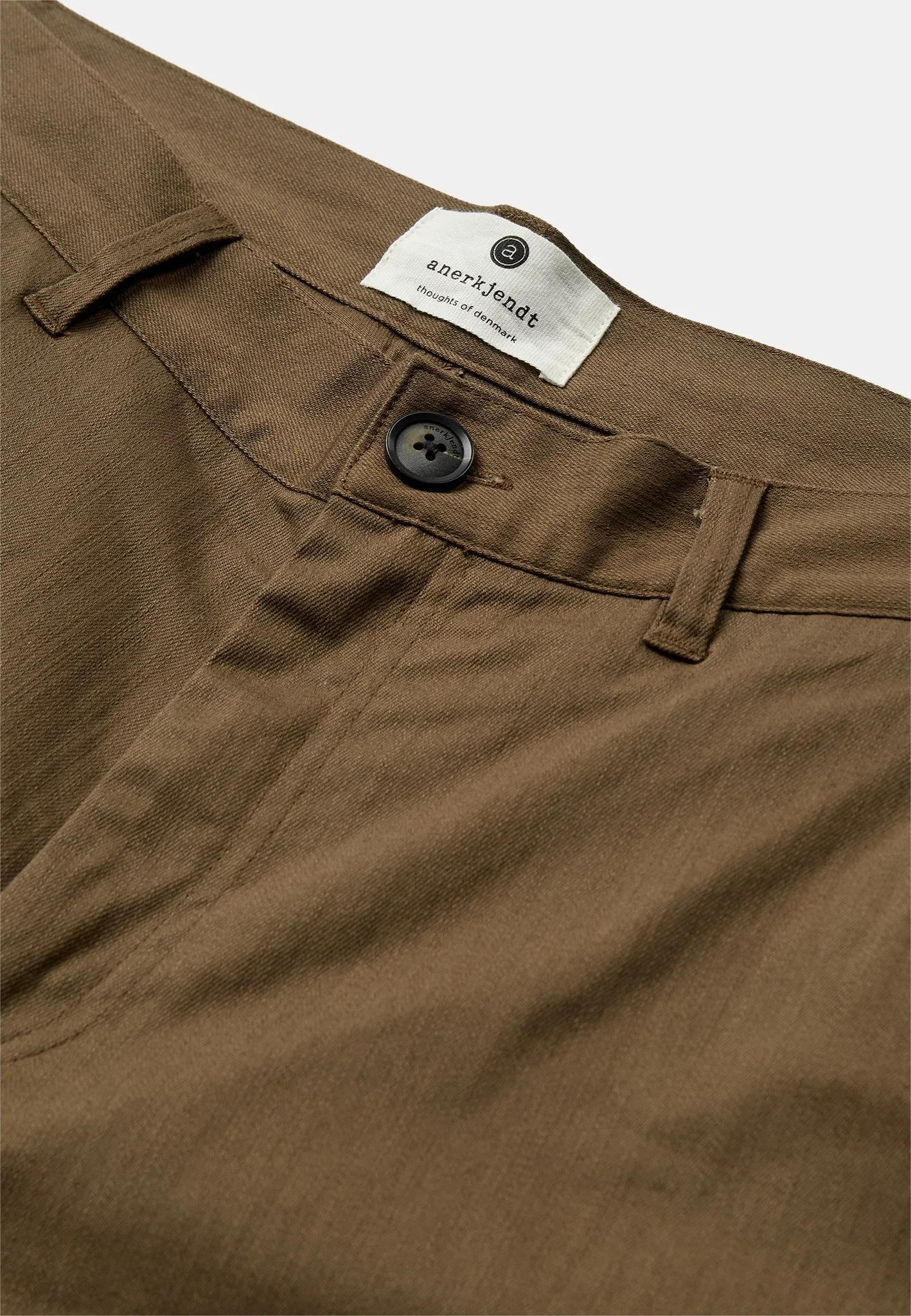 AKJAKOB COTTON SHORTS - Teak sold by anerkjendt product image thumbnail 2