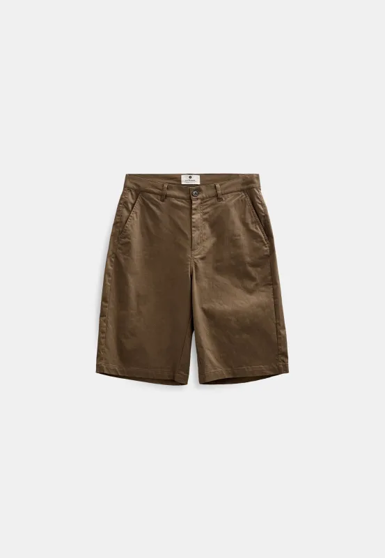AKJAKOB COTTON SHORTS - Teak made by anerkjendt