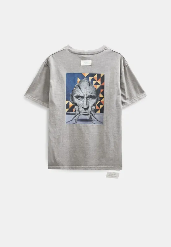 AKVILLADS AXDK2 SS TEE - Gray Flannel made by anerkjendt