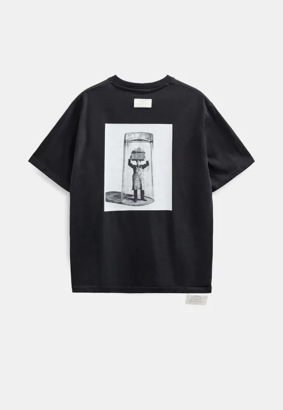 AKVILLADS AXDK8 SS TEE - Caviar made by anerkjendt