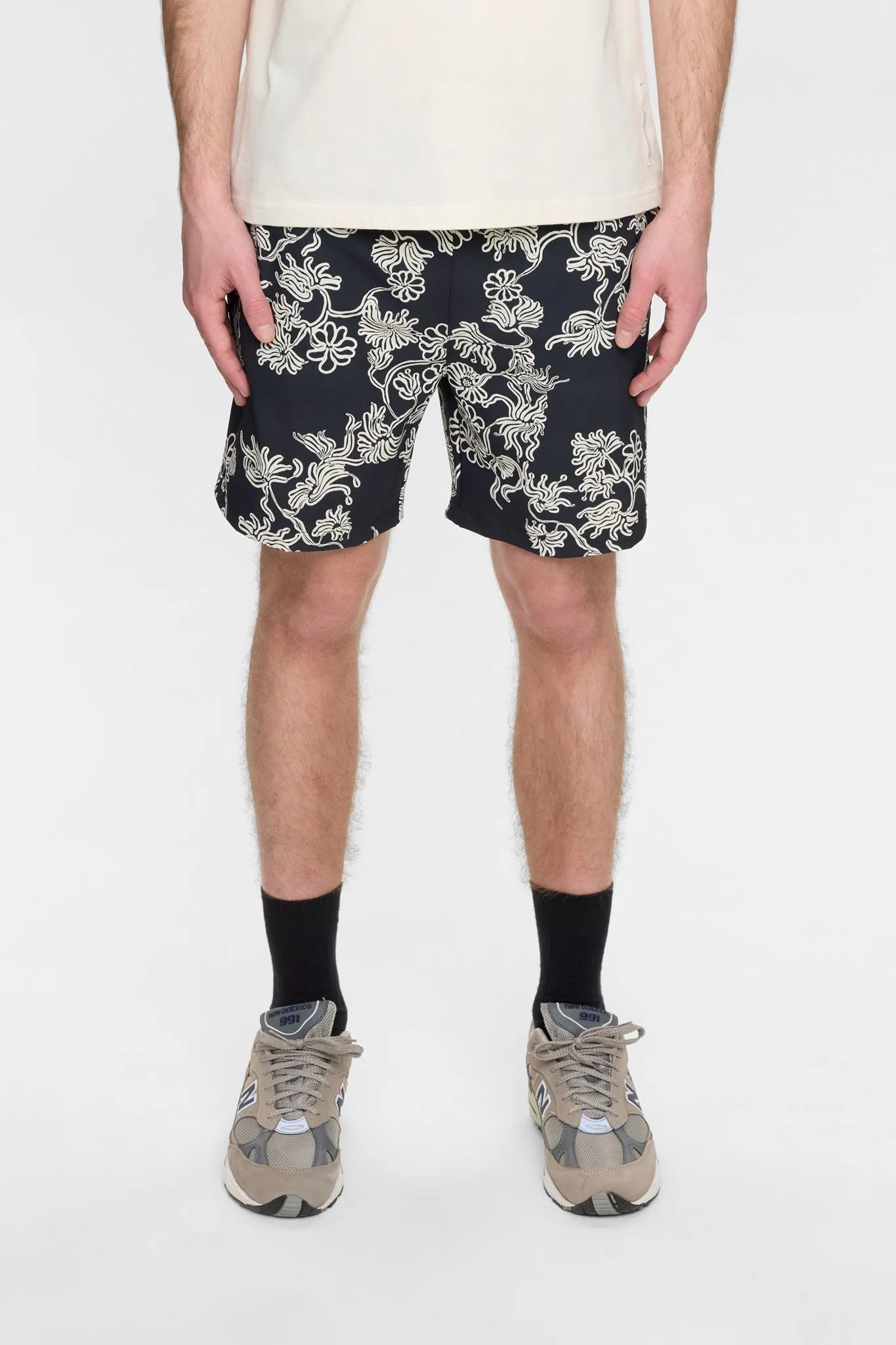 AKSHARK AOP SWIMSHORTS - Caviar sold by anerkjendt product image thumbnail 4